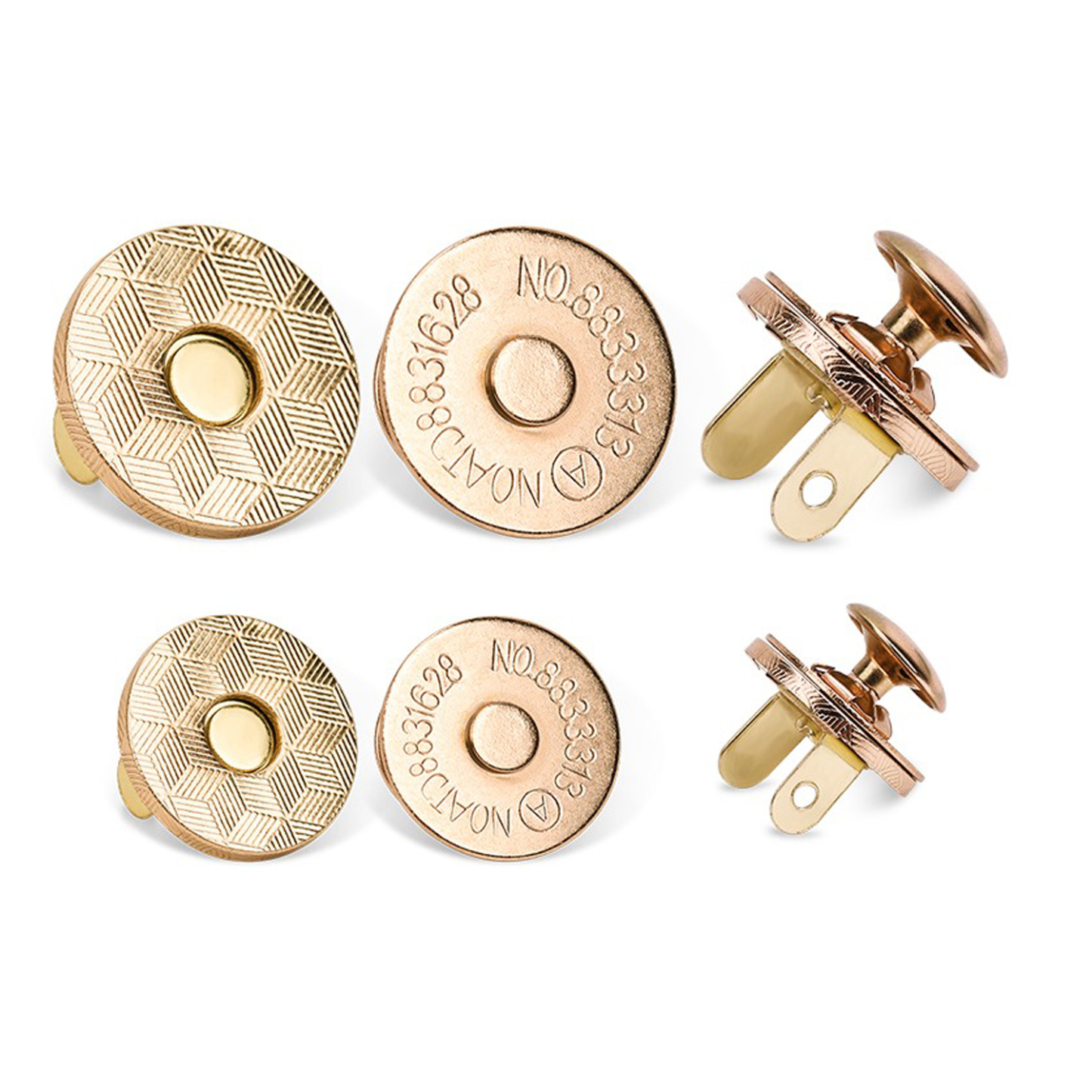hot sale double sided DIY handmade leather hardware bump nail magnetic button for lady bag magnetic button magnetic buckle