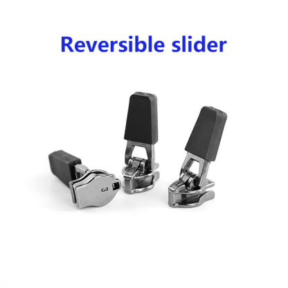 Custom Zinc YG Zipper Sliders With Rubber Puller For Garment-QLQ Zipper