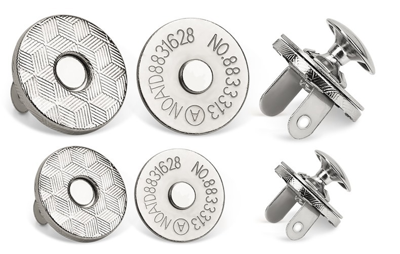 hot sale double sided DIY handmade leather hardware bump nail magnetic button for lady bag magnetic button magnetic buckle