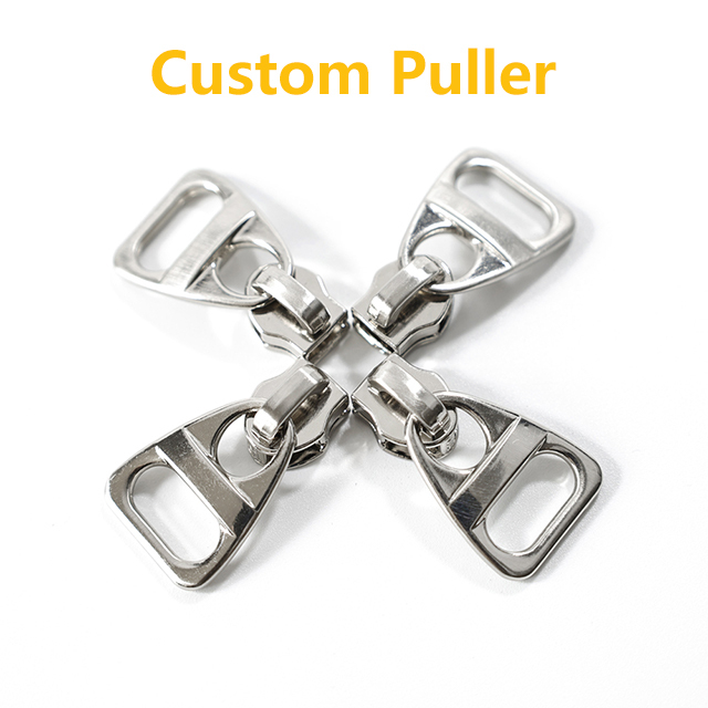 QLQ Free Sample Custom Zipper Metal Slider Puller -QLQ Zipper