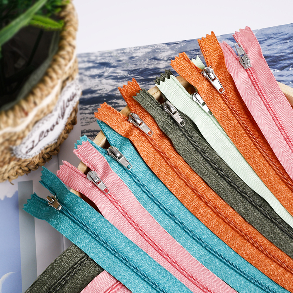  Colorful Close-end Finished Cotton Nylon Zippers for Durable Cushion Sofas -QLQ Zipper