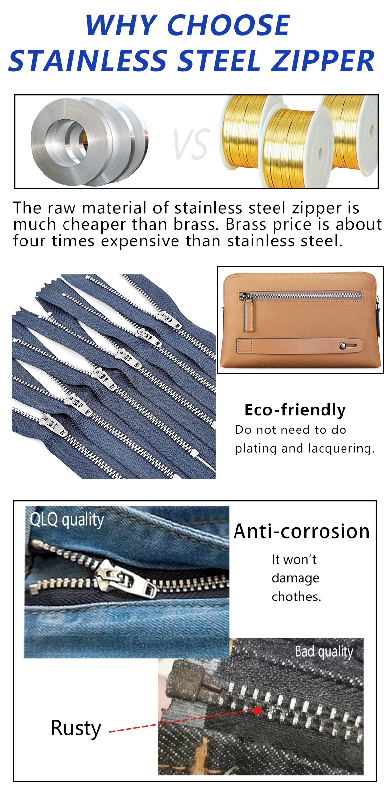 why choose Stainless Steel Zipper