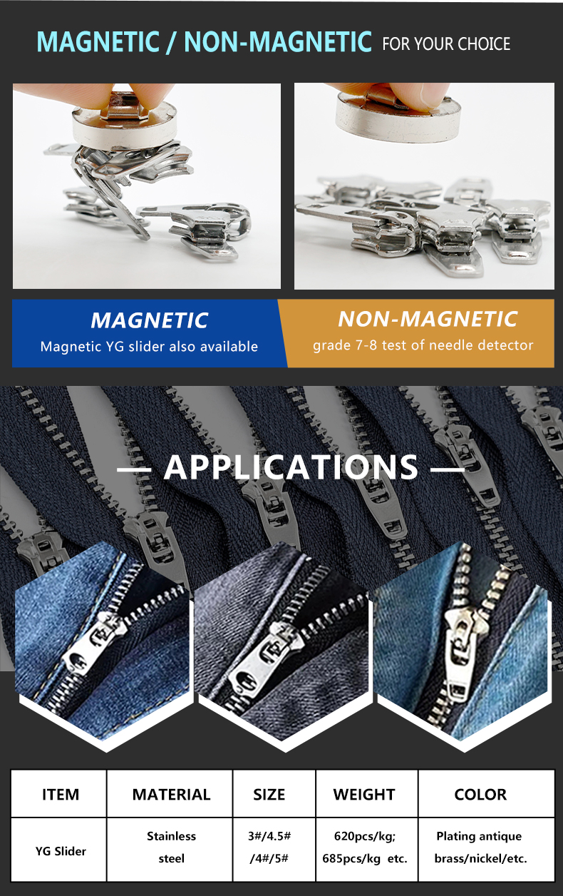 Stainless steel YG SLDIER Magnetic /non-magnetic for your choice
