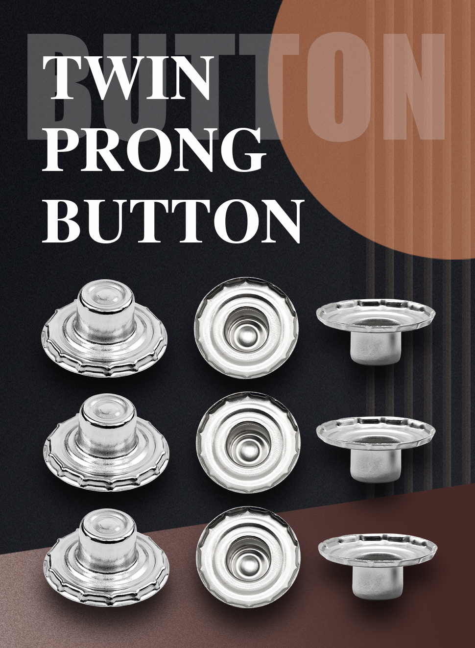 Twin Prong Button