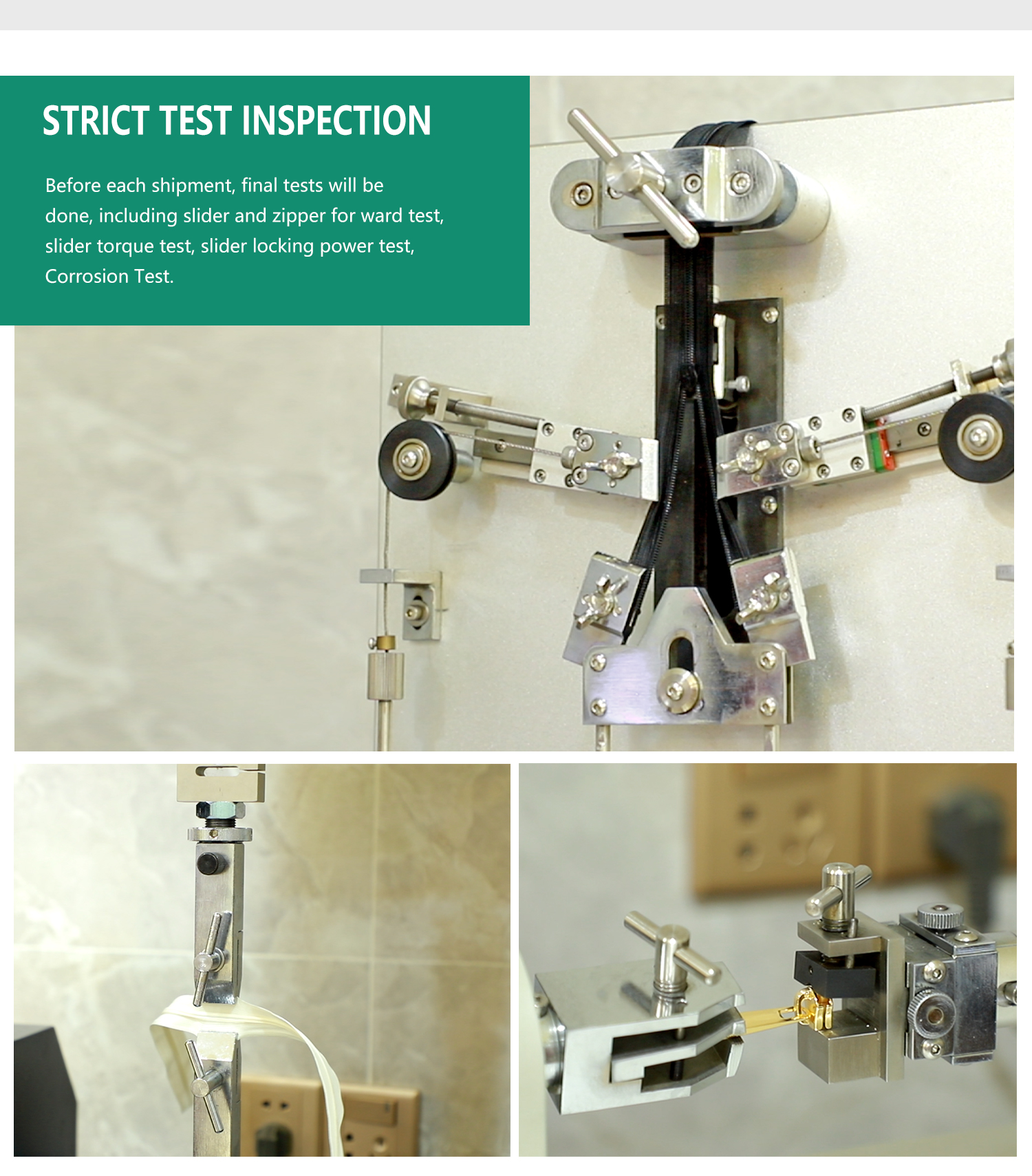 strict test inspection