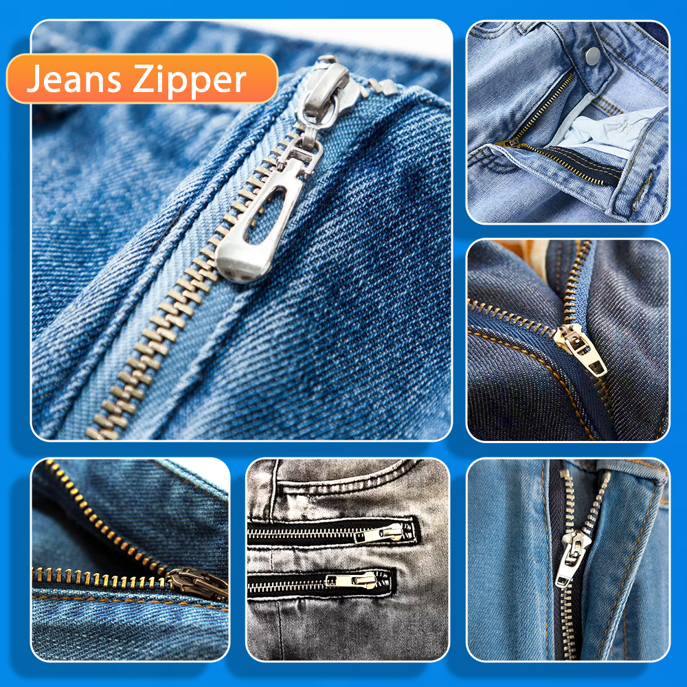 metal zipper application