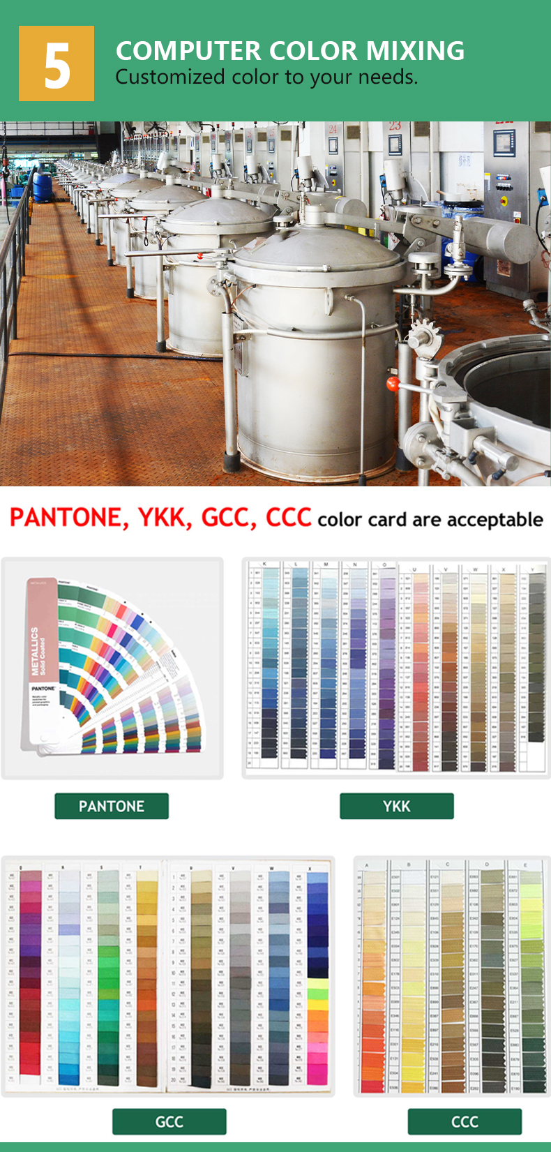 customized color to your needs