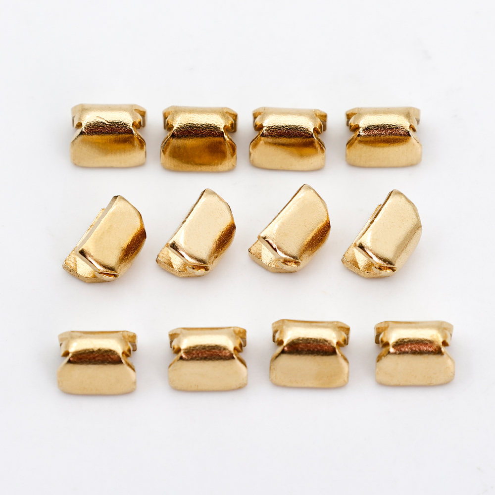 #3 #5 #8 Raw material and accessories of closed end zipper Italy European type zinc brass top stop for metal zipper