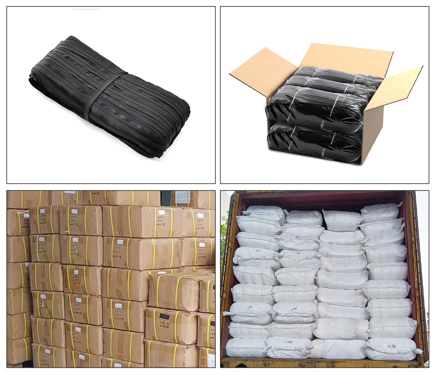 Plastic zipper delivery packing and shipping