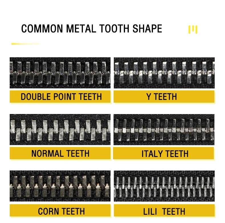 metal teeth shape