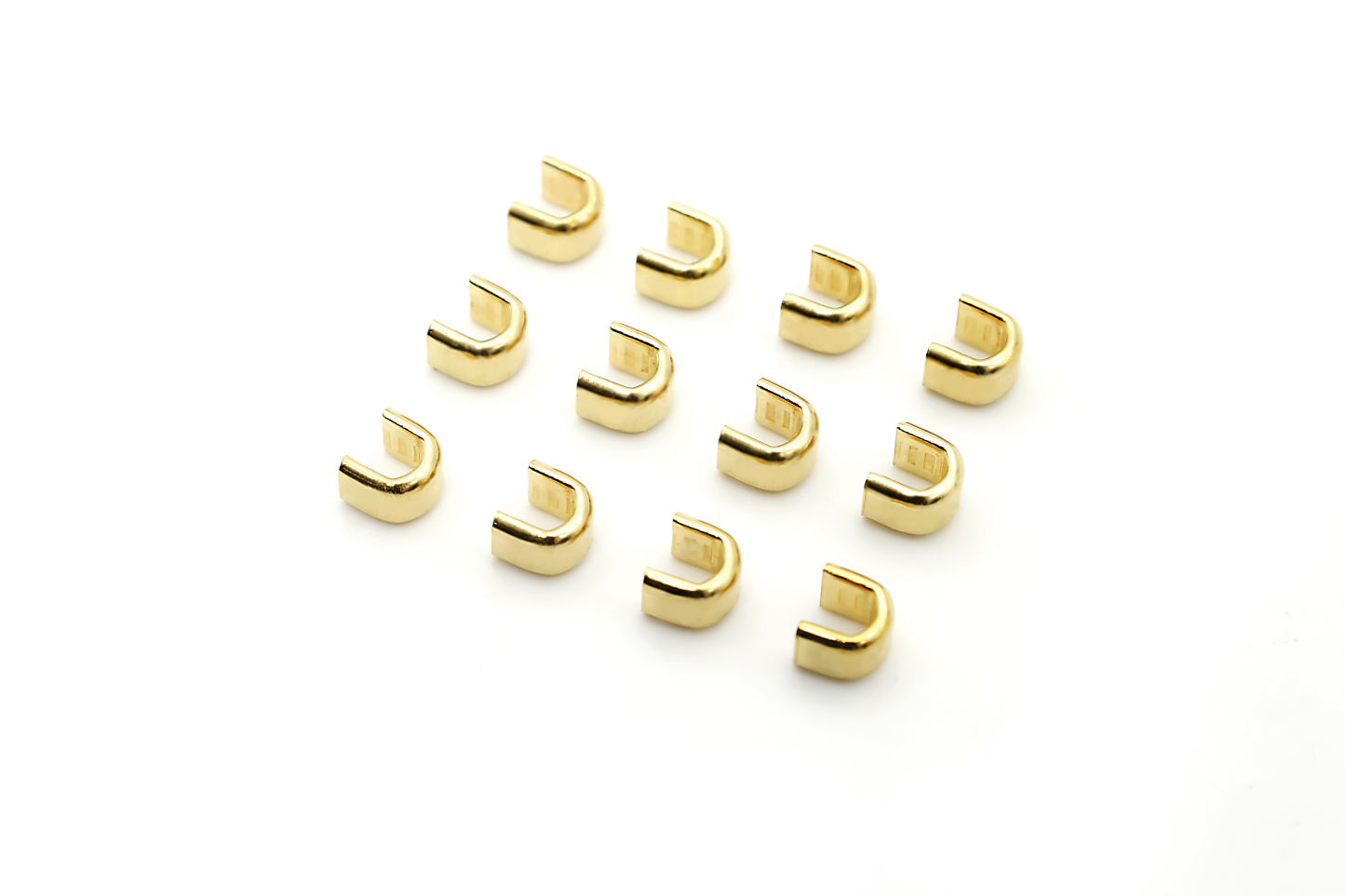 Fholesale Zipper Accessories Brass Metal Zipper Stop of U Shape Stopper-QLQ Zipper