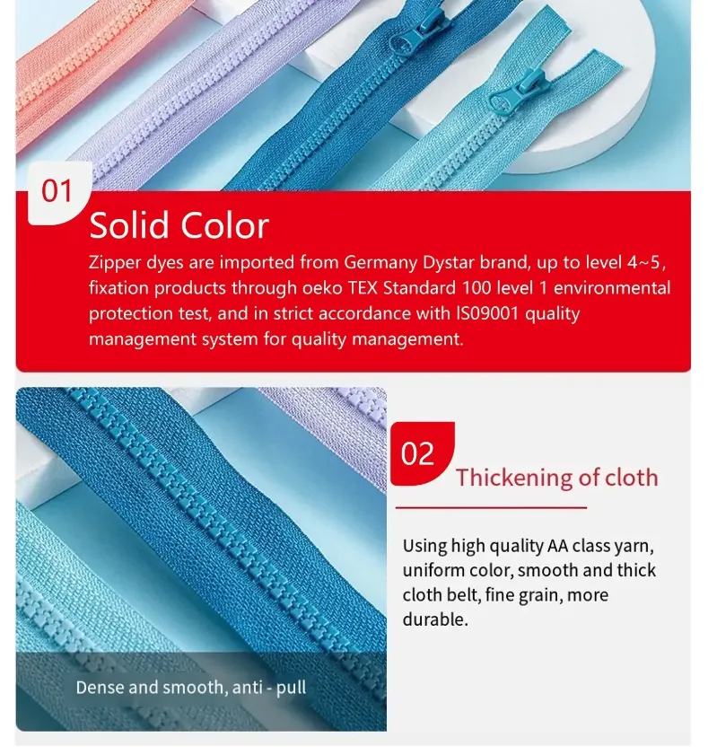 plastic zipper details