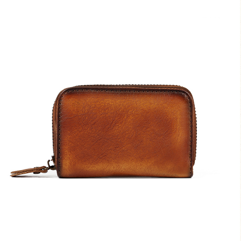 NOWOŚĆ - Etui na karty-portfel ze skóry cielęcej w stylu vintage