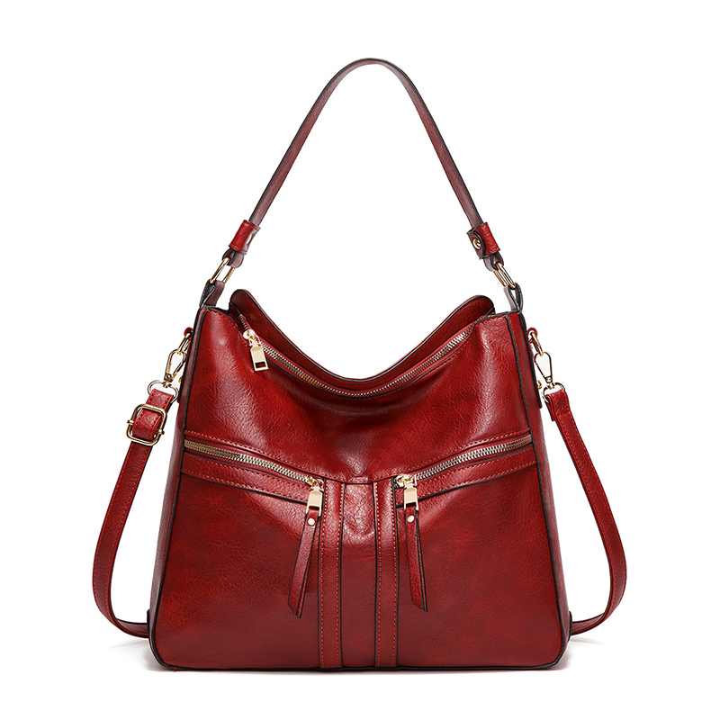 Torba z miękkiej owczej skóry o dużej pojemności