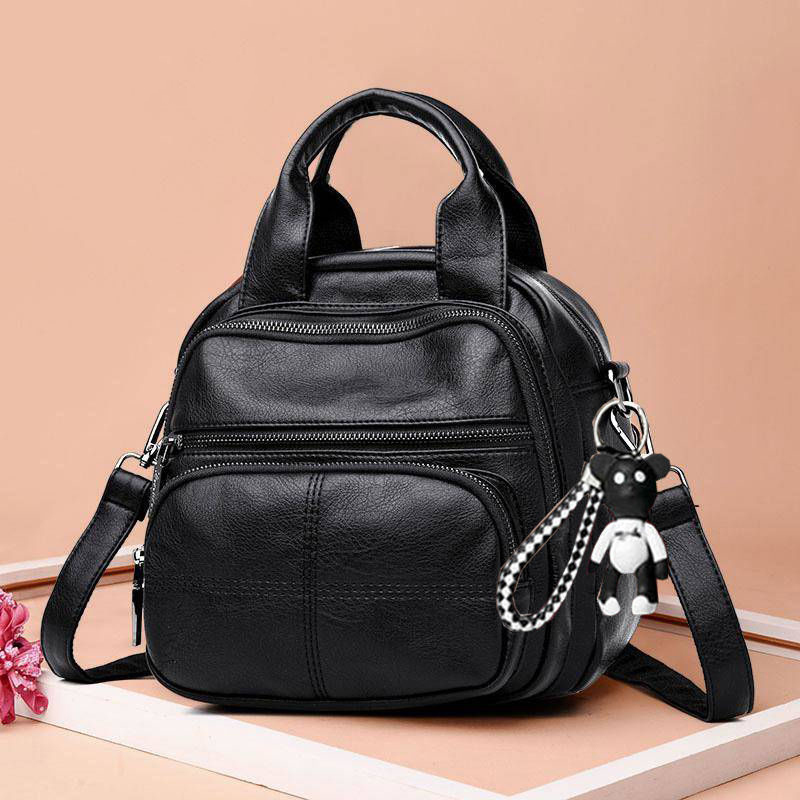 Nowa damska wielofunkcyjna torba listonoszka z miękkiej skóry