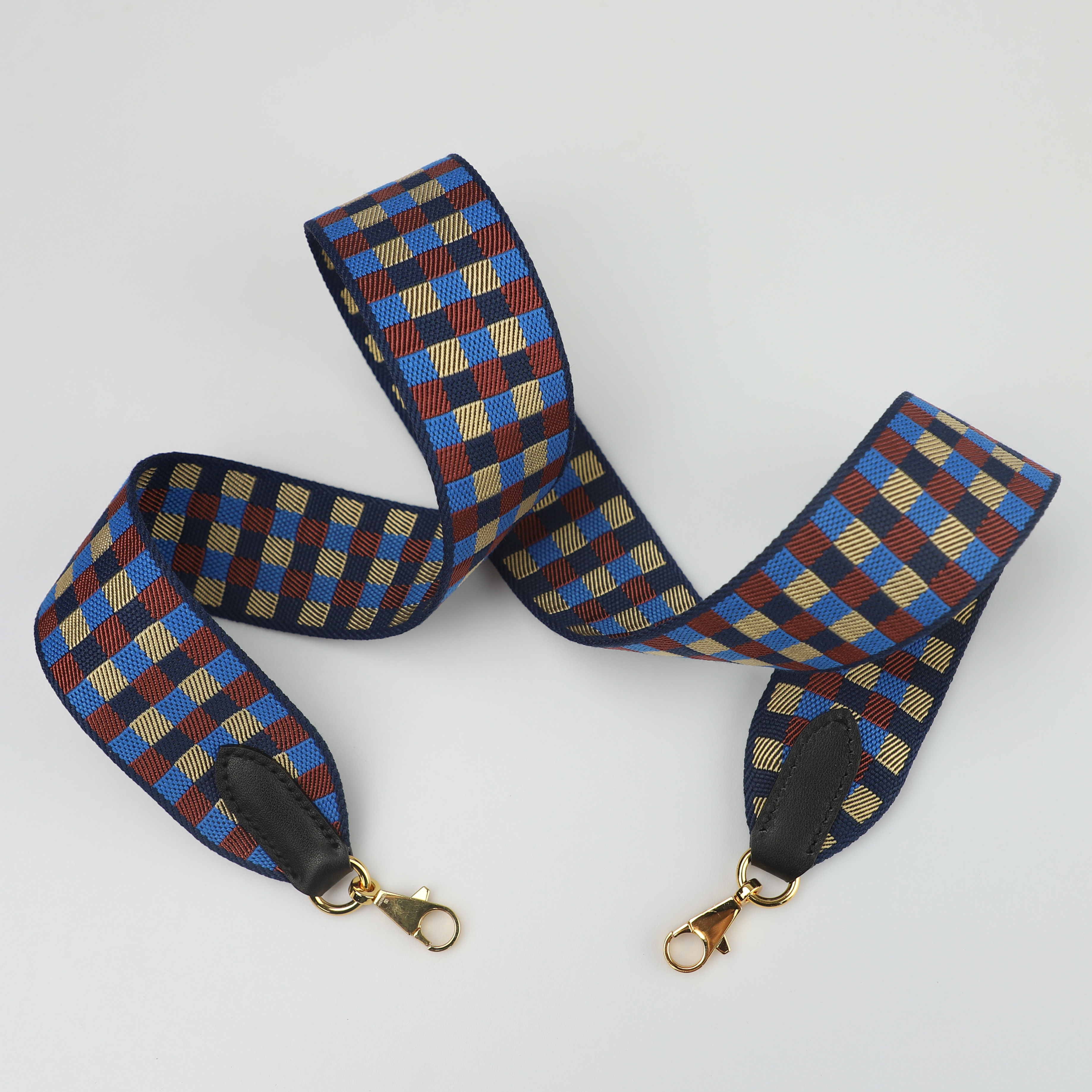 Maxi Quadrille 50mm Canvas bag strap,Crossbody bag strap,Guitar strap