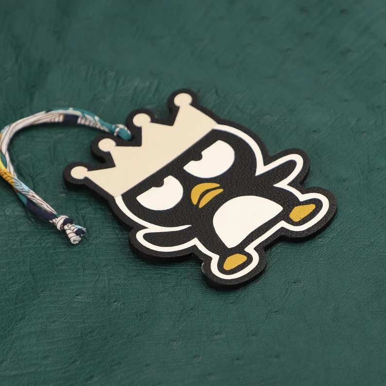 Handmade Chevre Gyzore Badzmaru Bag Charm, Bear charm,Badzmaru Leather charm