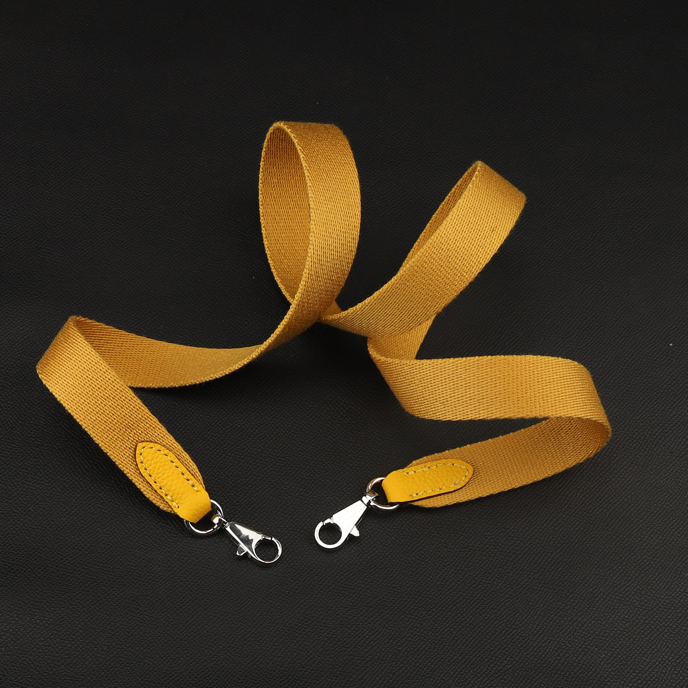 Handmade The 1“ Pure Cotton fabric and leather shoulder strap for Evelyne bag,Crossbody strap for Evelyne bag