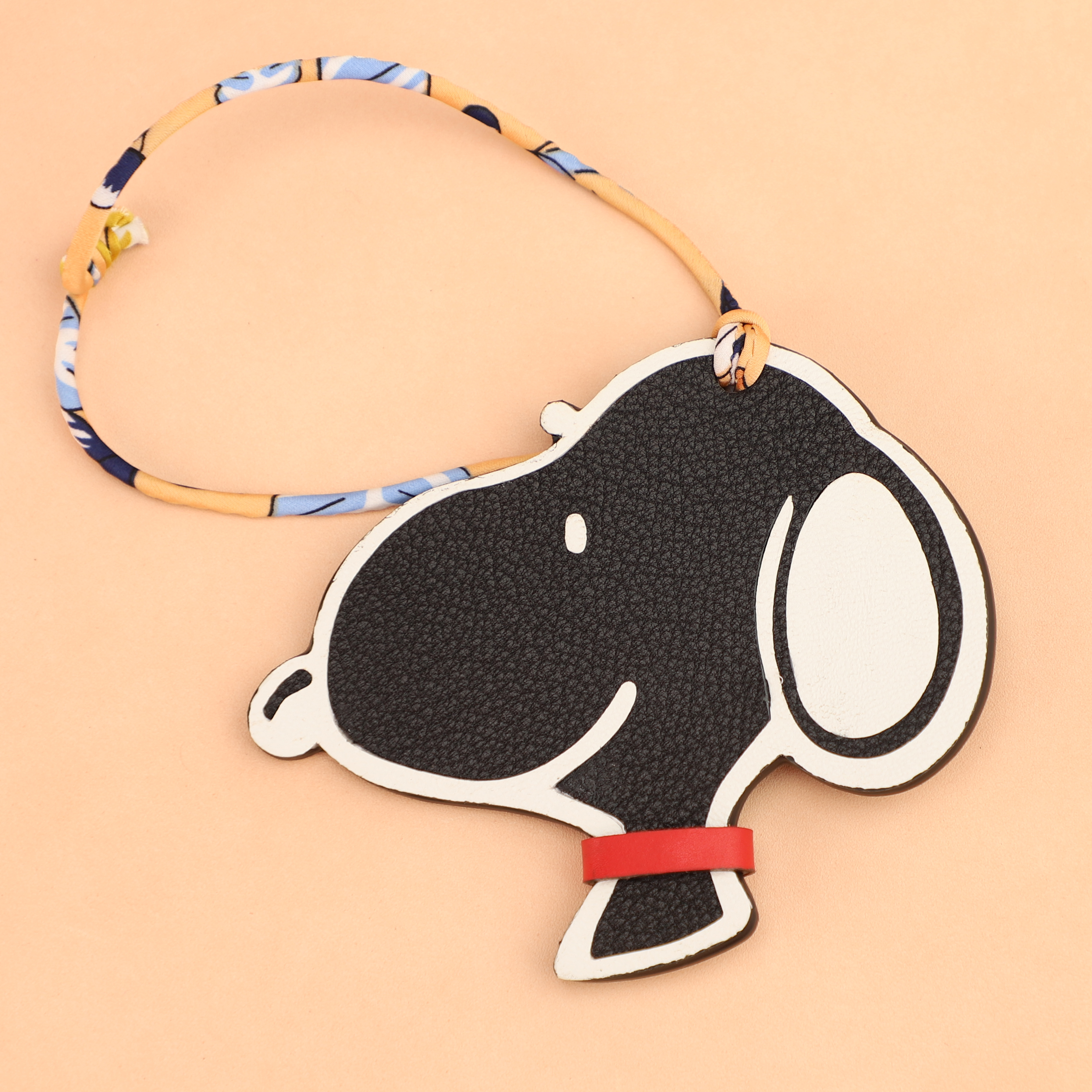Handmade Chevre Gyzore Goatskin Snoopy Bag Charm,Snoopy charm
