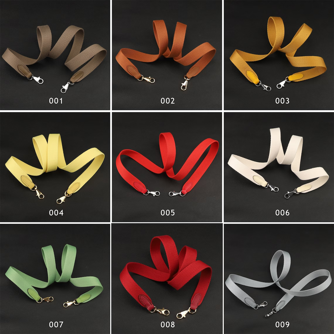 25 colours Option 1 inch canvas strap with the O ring and metal adjuster buckle adjustable bag strap for the Evelyne TPM bag