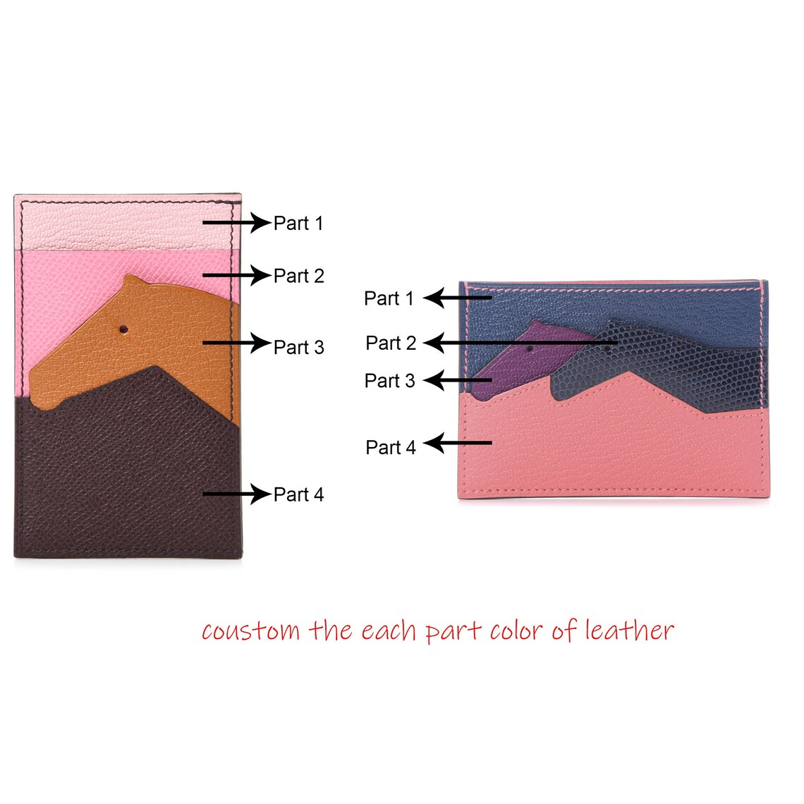 Horse Card holder,Les petits chevaux card holder