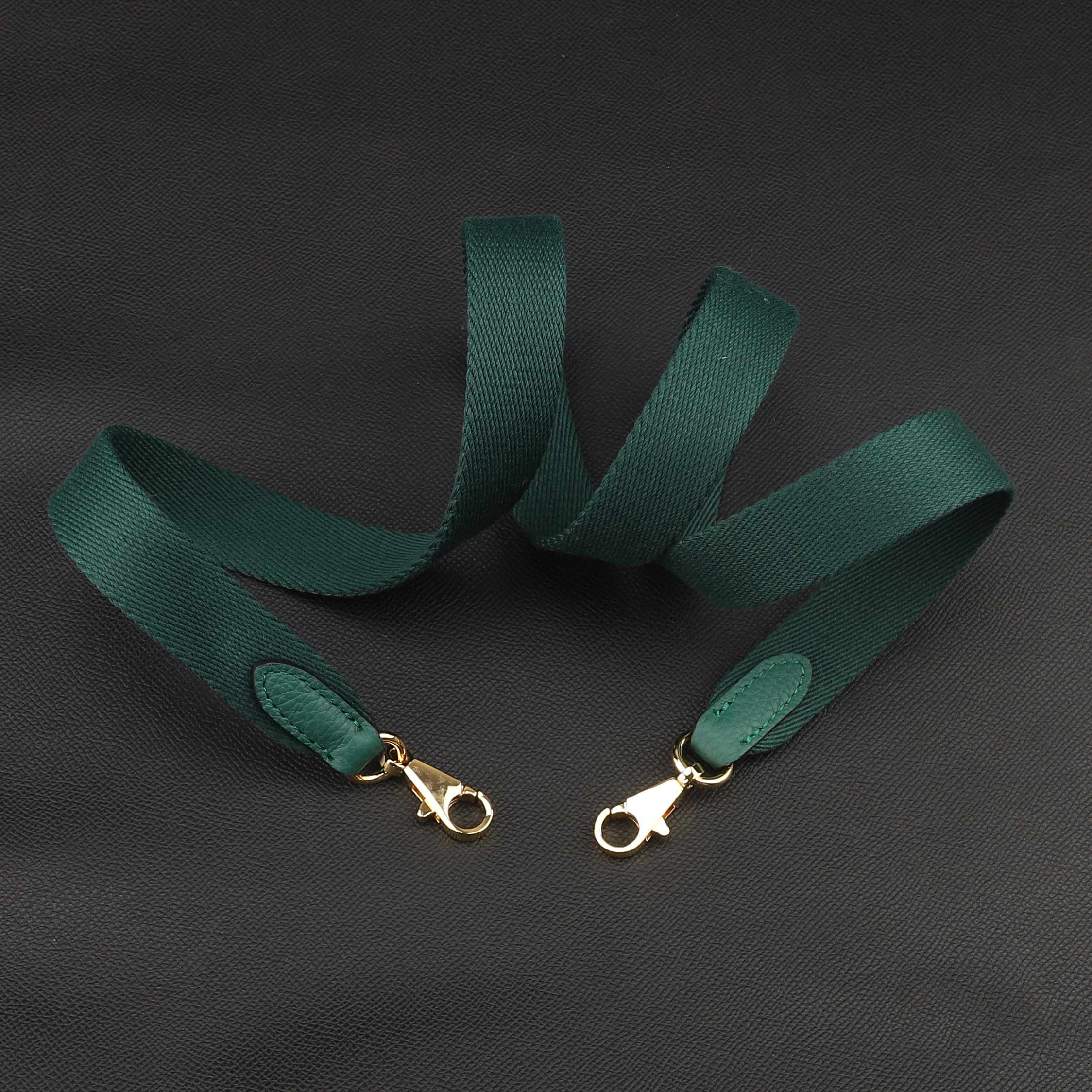 Handmade The 1“ Pure Cotton fabric and leather shoulder strap for Evelyne bag,Crossbody strap for Evelyne bag