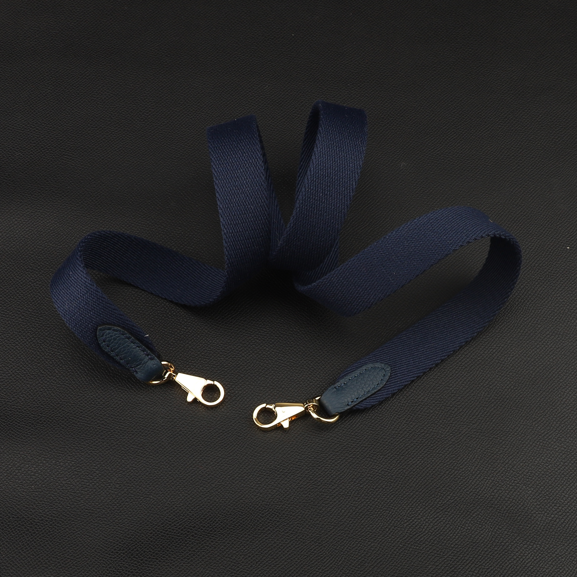 Handmade The 1“ Pure Cotton fabric and leather shoulder strap for Evelyne bag,Crossbody strap for Evelyne bag