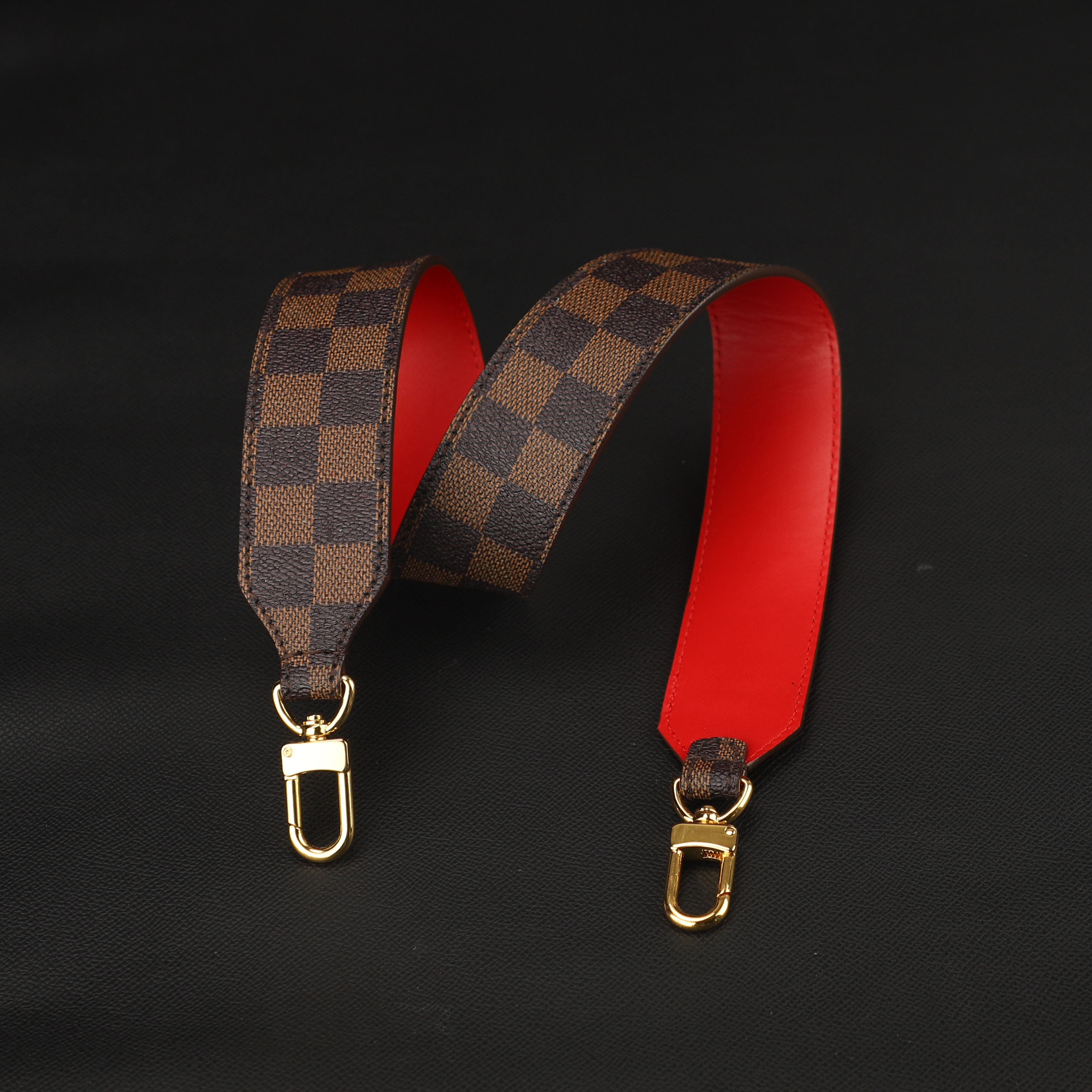 Customized and Handmade The Damier Ebene Greenwich Shoulder Strap,Cros