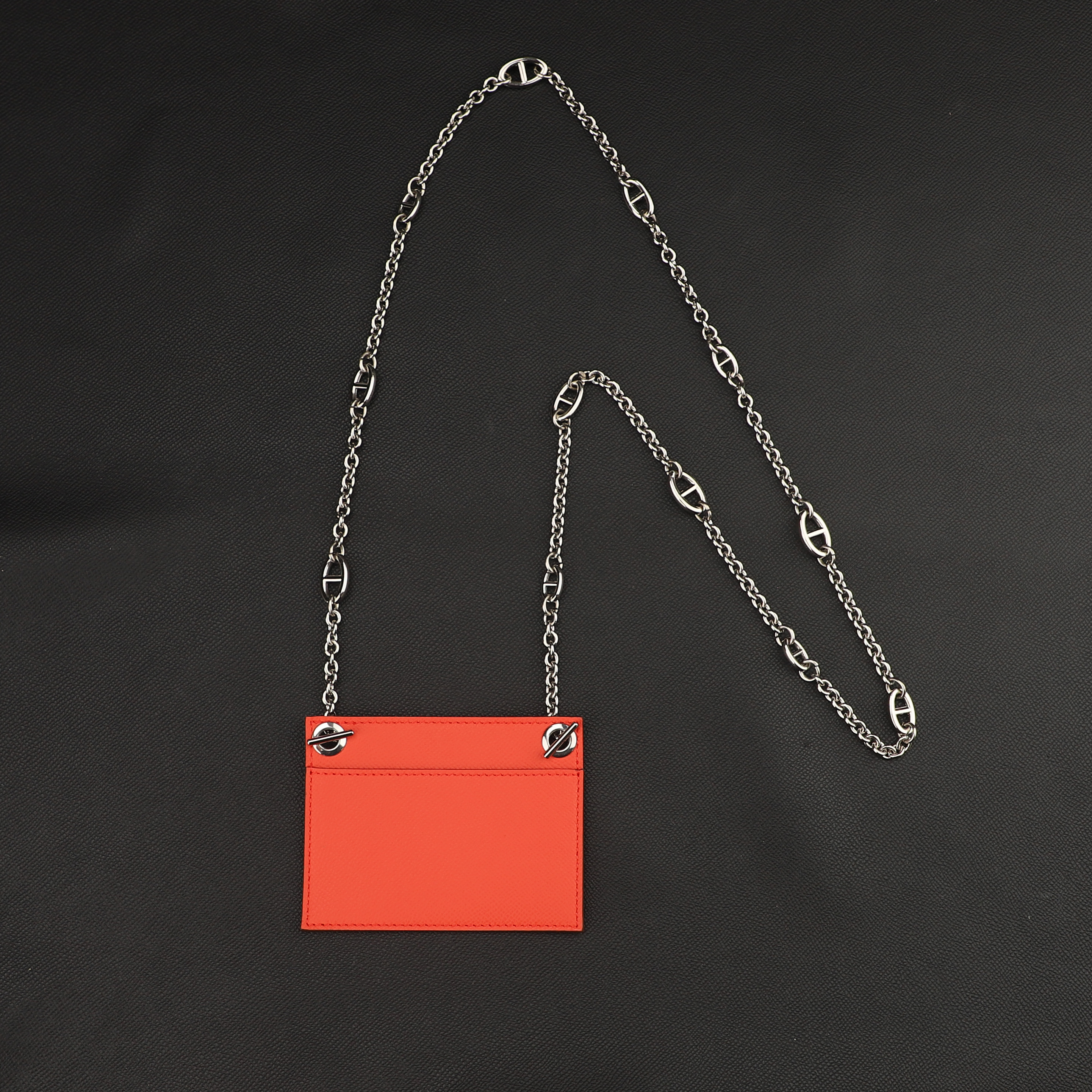 Design Insert Card And Chain Strap For Constance compact Wallet,The Epsome Leather shoulder strap for Constance compact Wallet