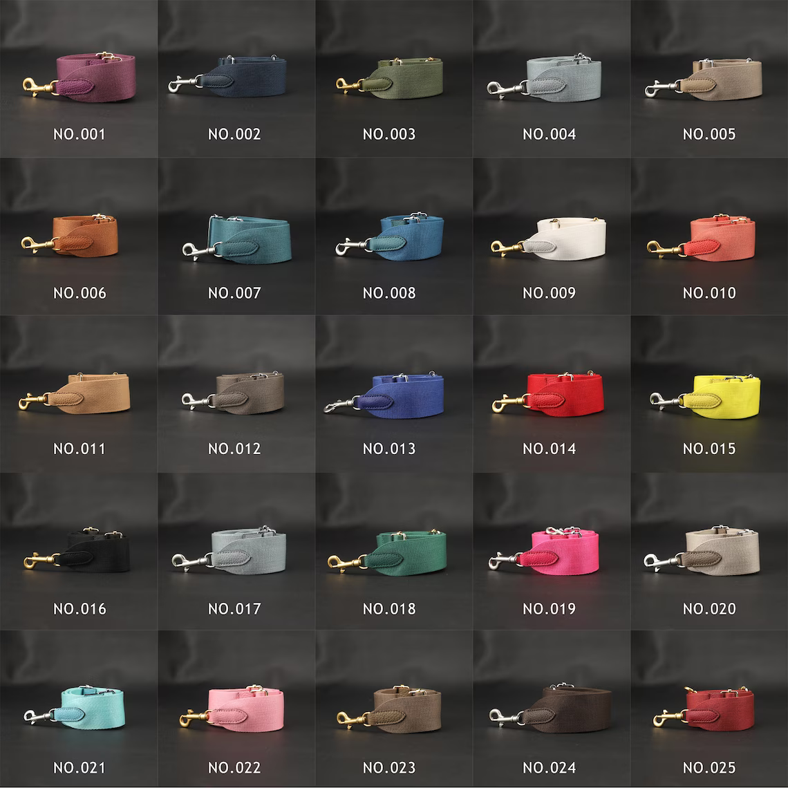 2" Amazon Canvas and Togo Leather shoulder bag strap,Crossbody bag strap,Guitar Strap for Kelly bags and Bolide bags