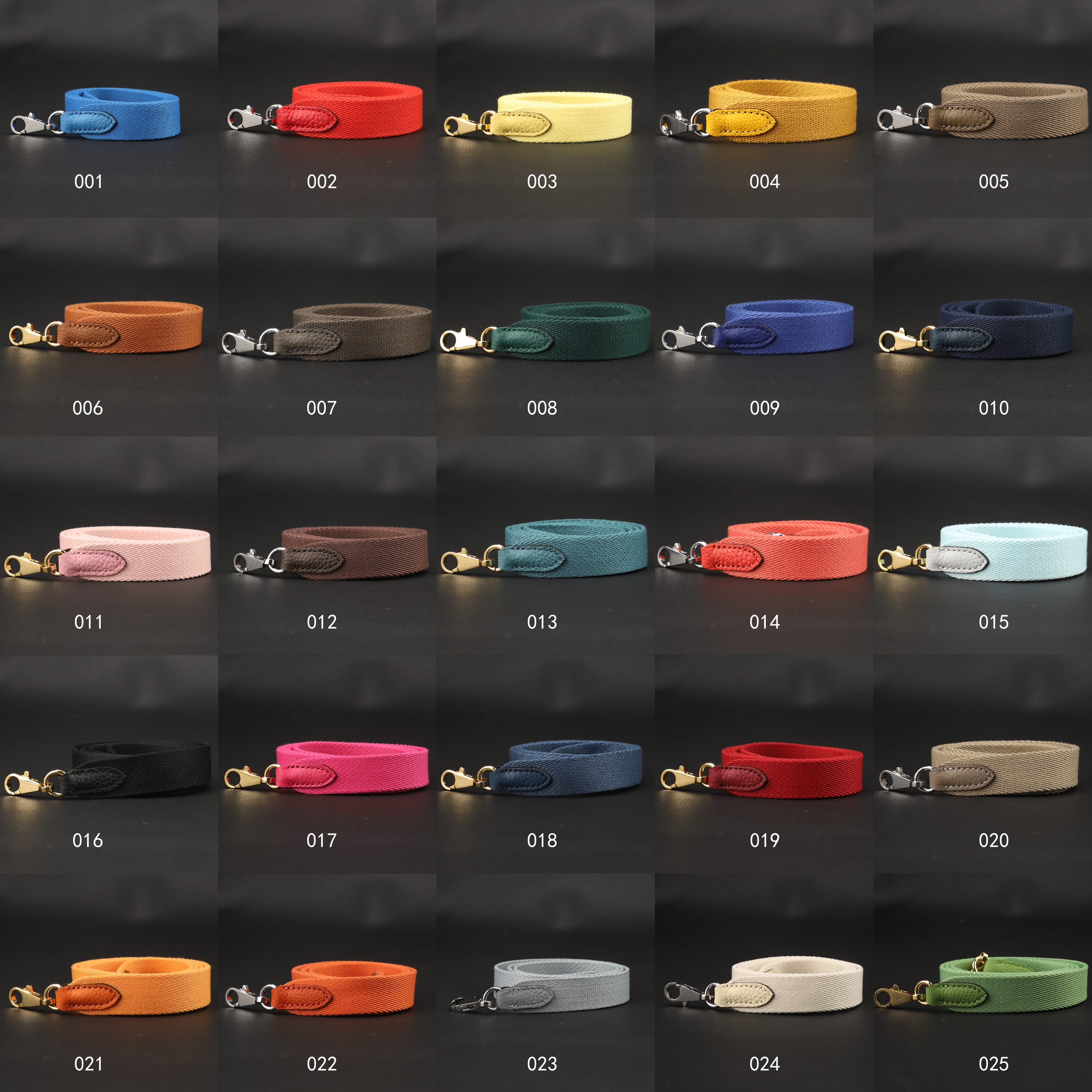 Handmade The 1“ Pure Cotton fabric and leather shoulder strap for Evelyne bag,Crossbody strap for Evelyne bag