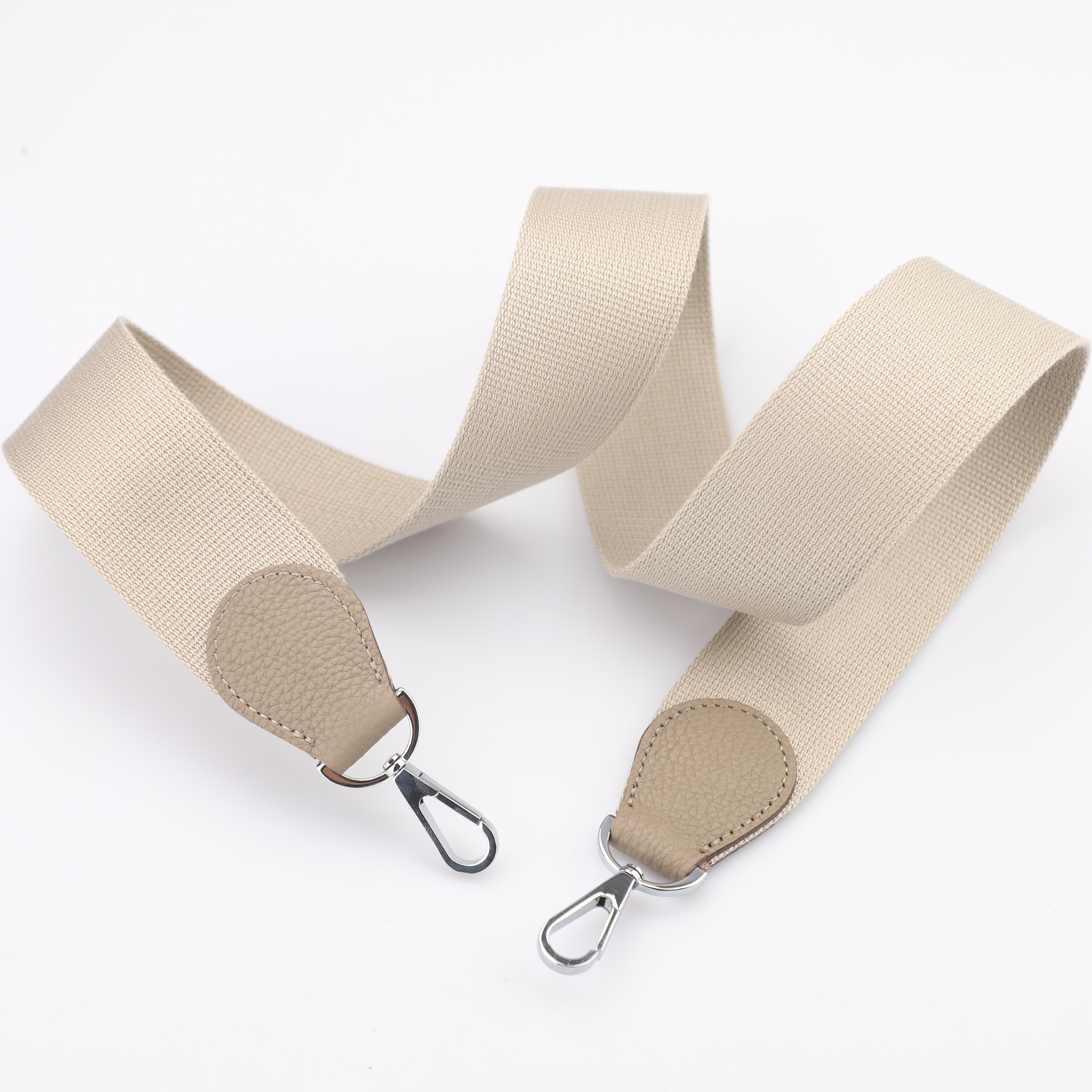 2" Argile Canvas and Togo Leather shoulder bag strap,Crossbody bag strap,Guitar Strap for Kelly bags and Bolide bags