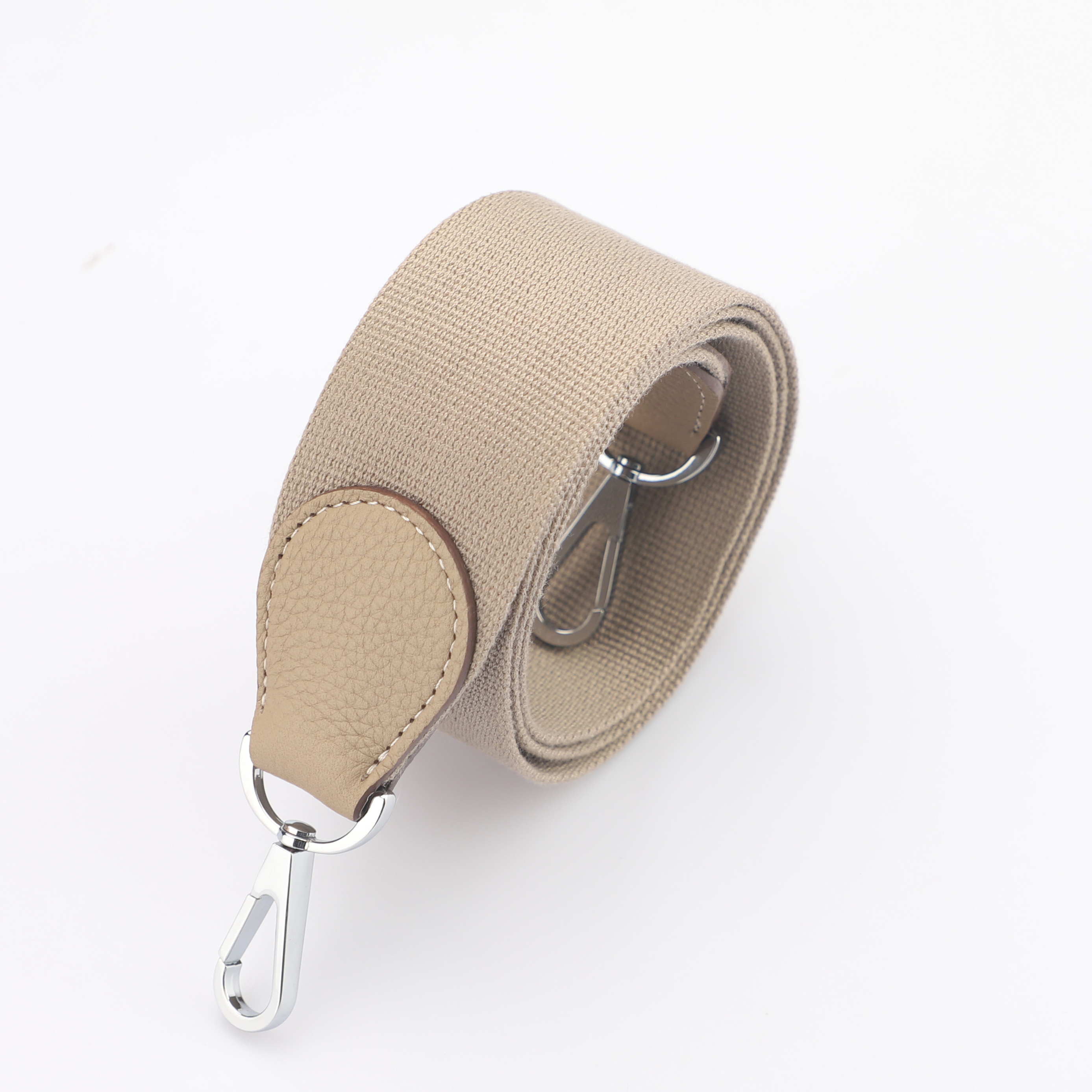 2"  Trench Canvas and Togo Leather shoulder bag strap,Crossbody bag strap,Guitar Strap for Kelly bags and Bolide bags