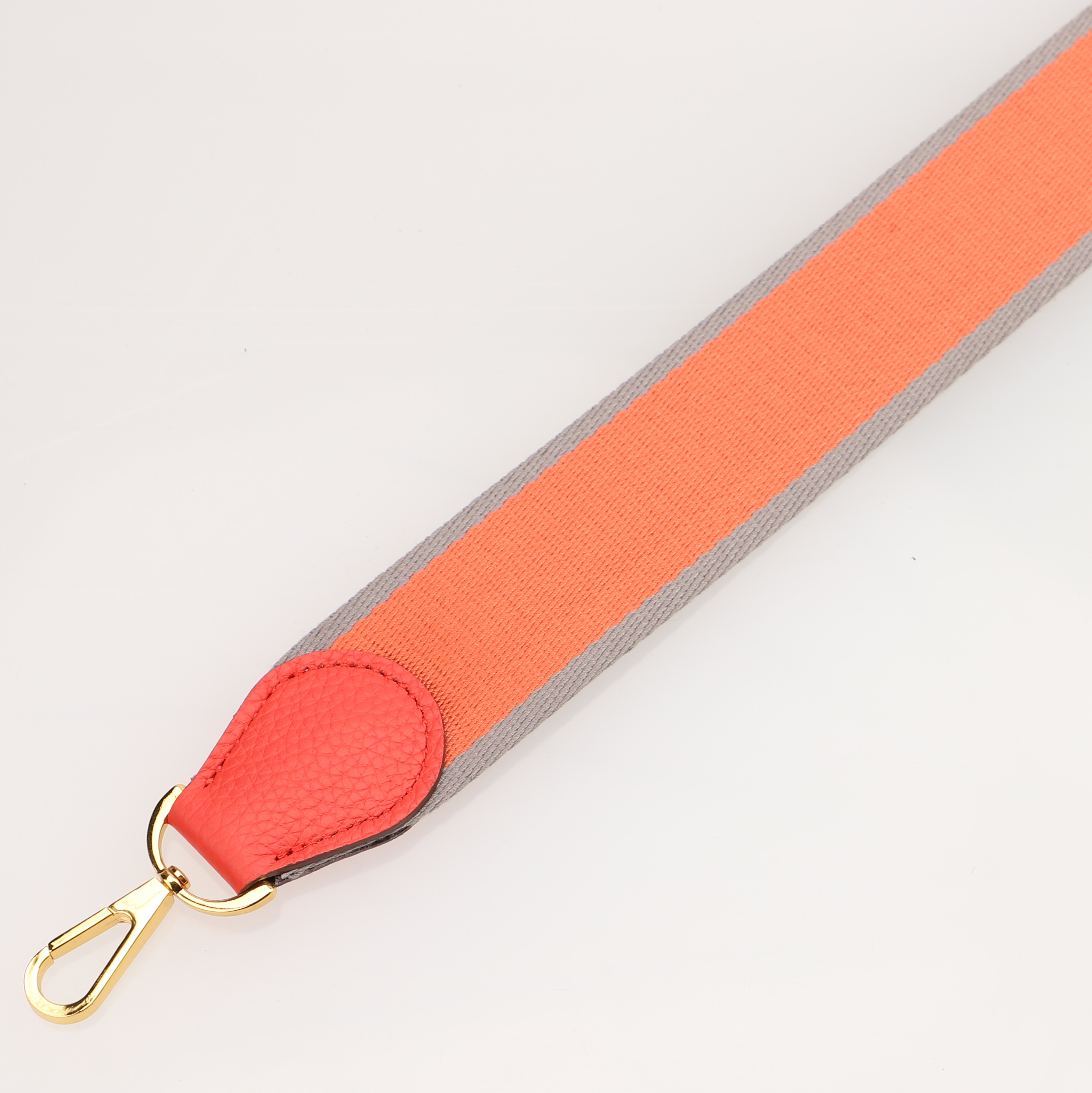 Handamde The 2" wide Bi-colors canvas and togo leather shoulder strap for brand bag,guita strap,crossbody strap