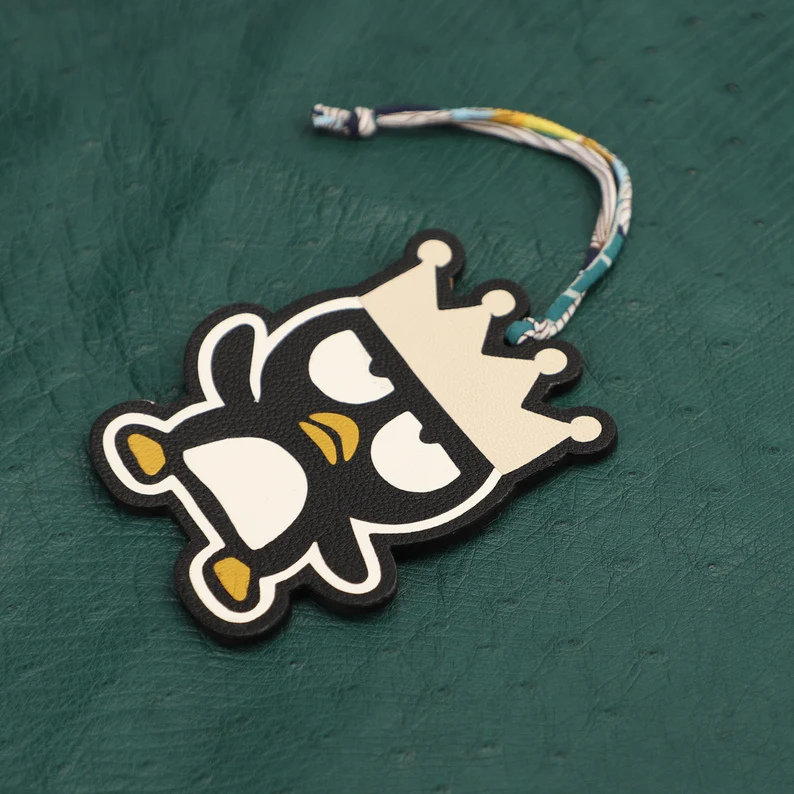 Handmade Chevre Gyzore Badzmaru Bag Charm, Bear charm,Badzmaru Leather charm