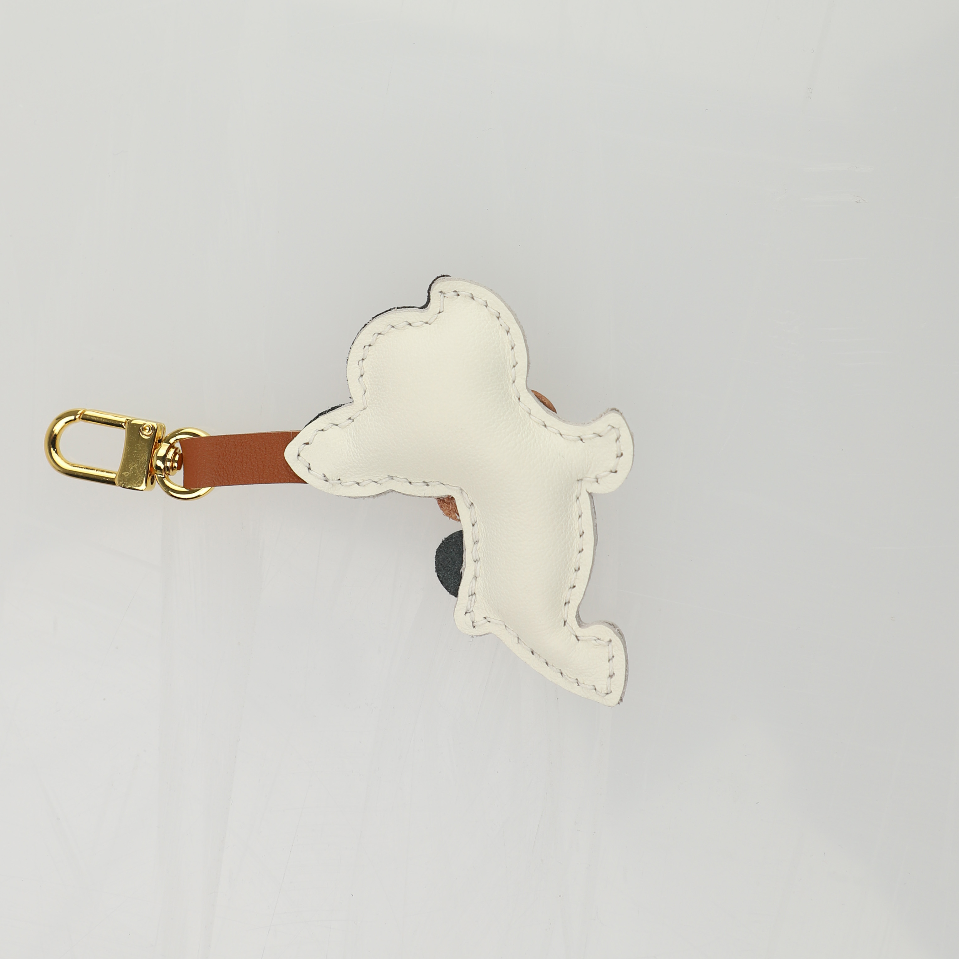 Handmade The Swift leather French Bulldog bag charm,French Bulldog key chain