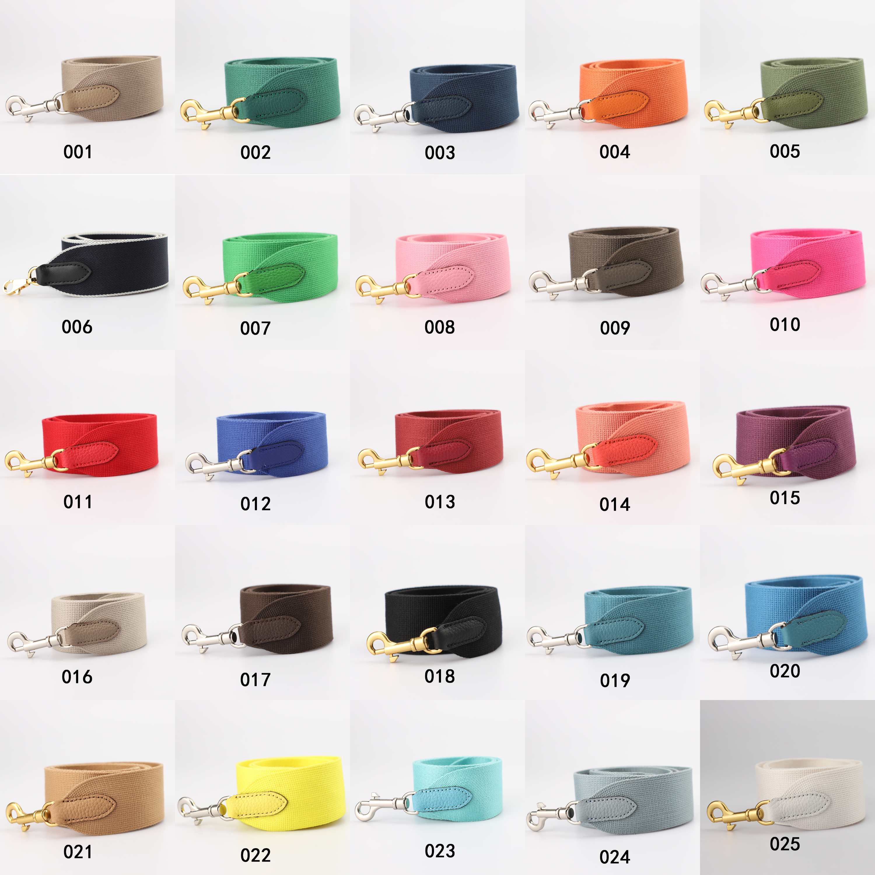 2" Amazon Canvas and Togo Leather shoulder bag strap,Crossbody bag strap,Guitar Strap for Kelly bags and Bolide bags