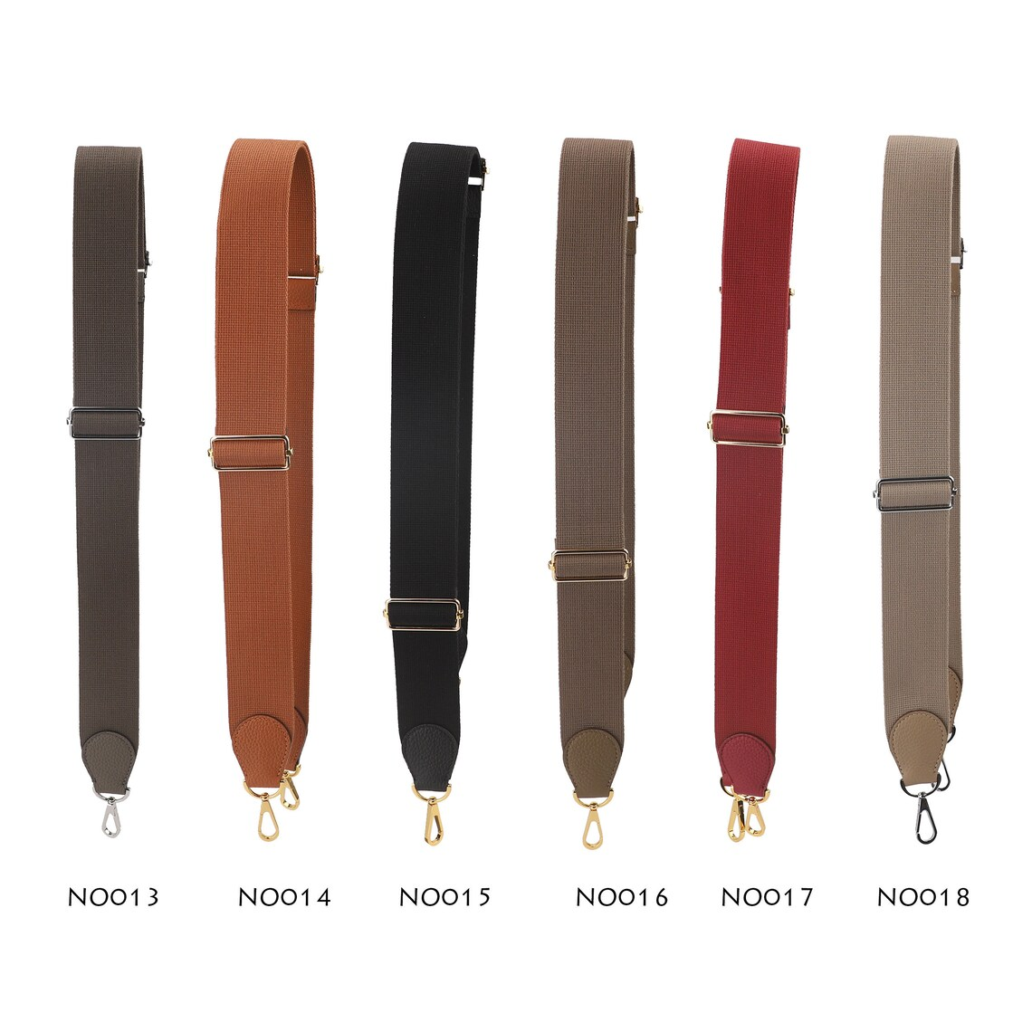 50mm Pure color Canvas shoulder bag strap for Evelyn bag,2'' Adjustable canvas bag strap