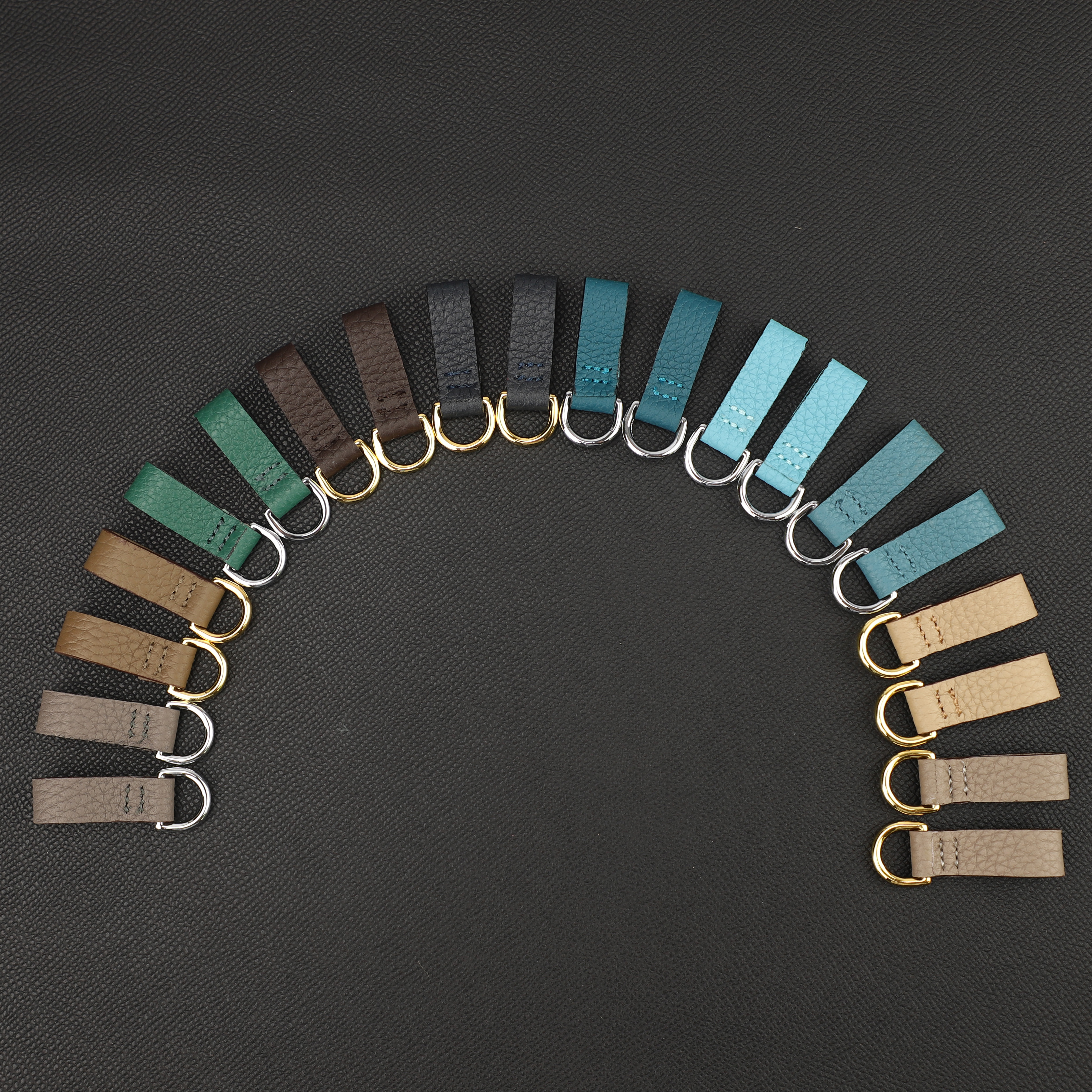 Togo leather small goods Epsom Leather Birkin/Kelly Pochette Rings Connect the Shoulder Strap