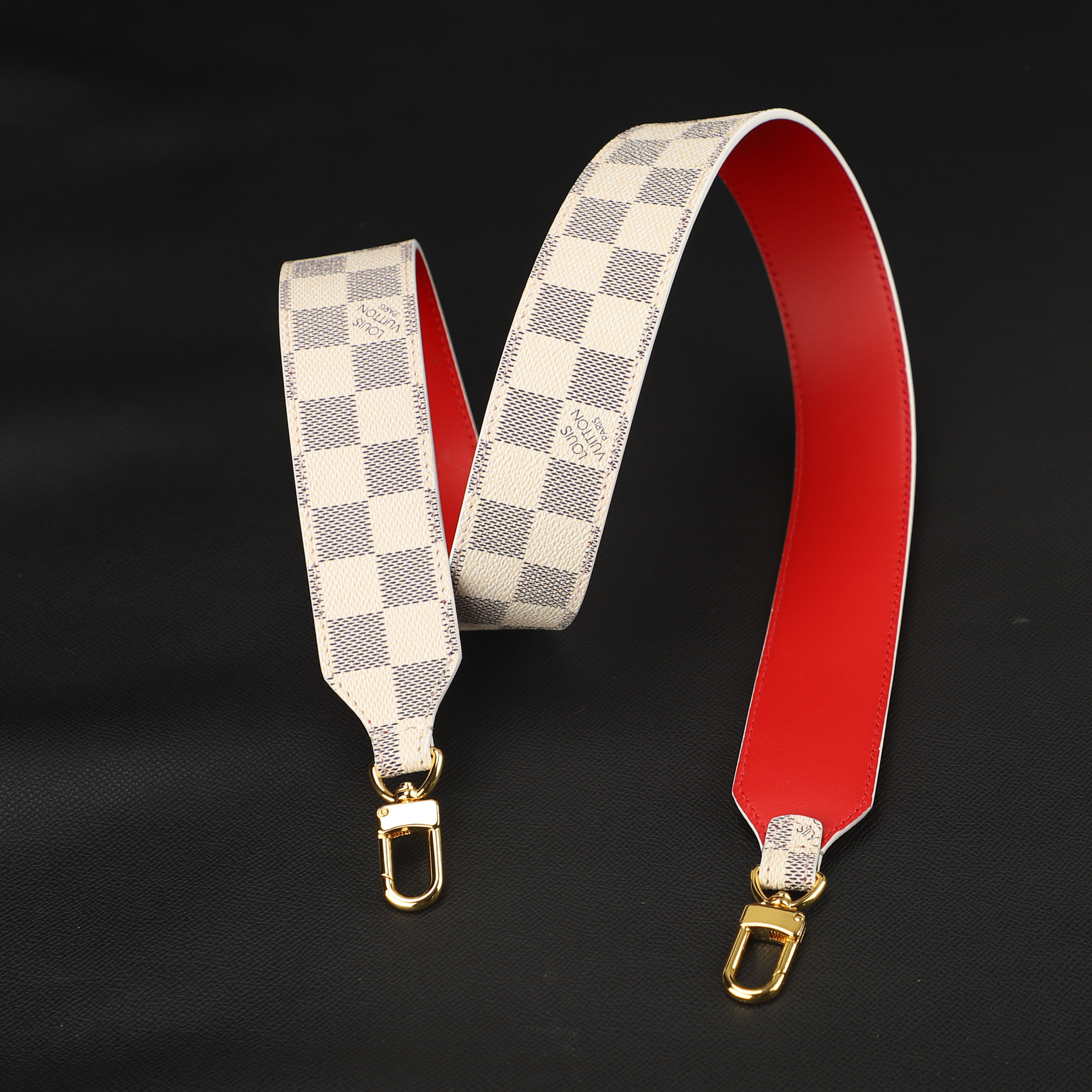 Customized and Handmade The Damier Ebene Greenwich Shoulder Strap,Cros