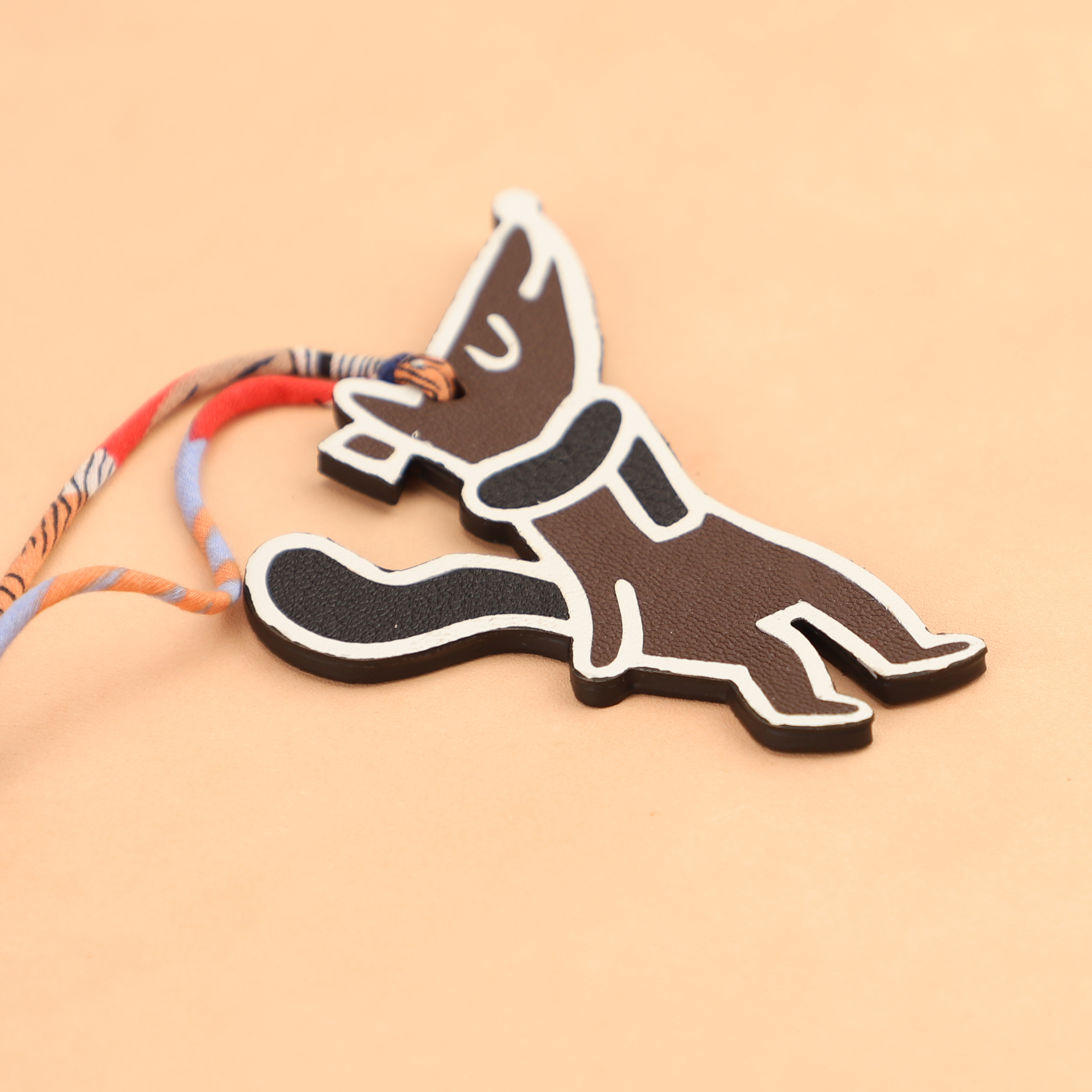 Handmade Chevre Gyzore Goatskin Fox Bag Charm,Fox key chain