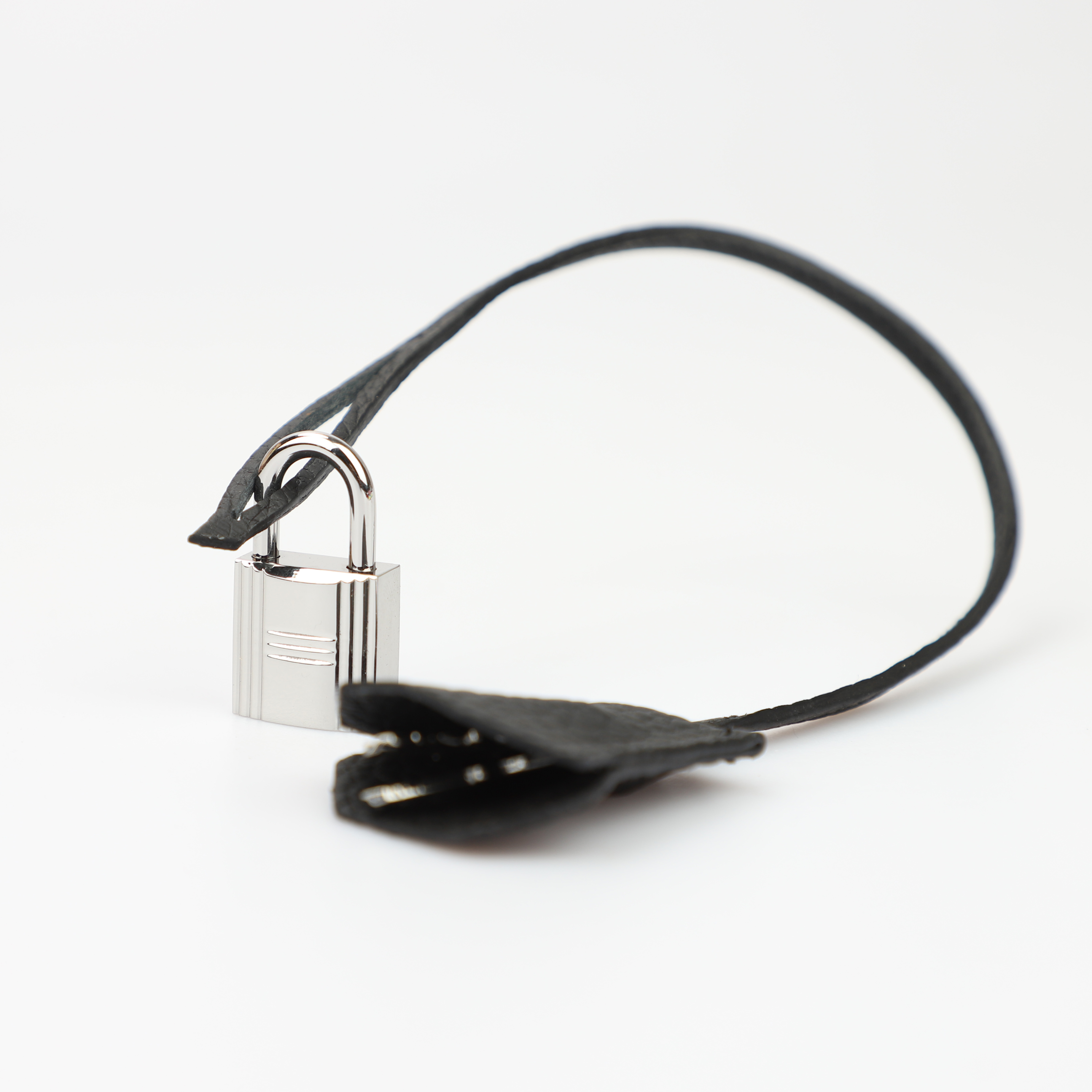 Togo Leather Clochette Lock and Key