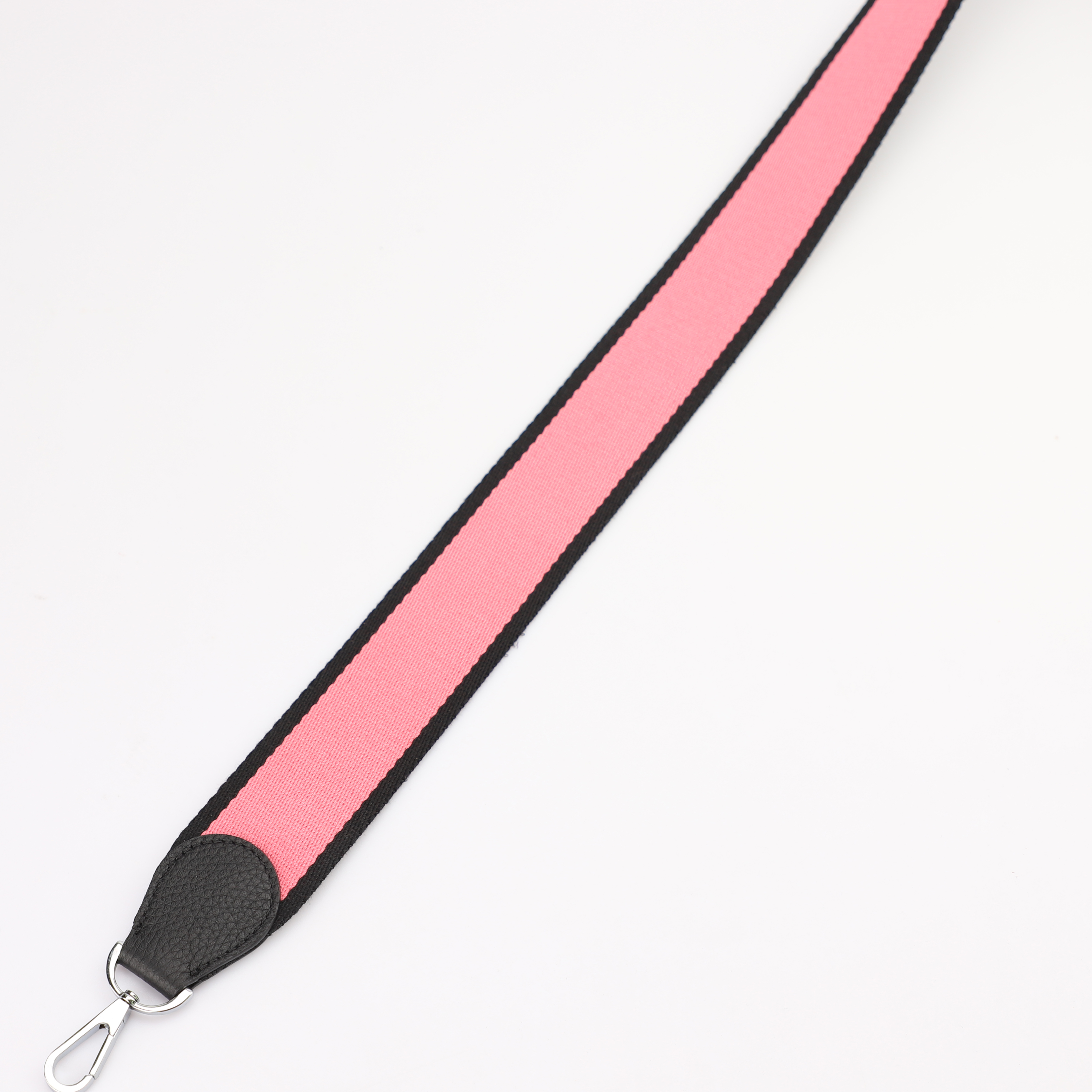 Handamde The 2" wide Black/Rose Lipstick canvas and togo leather shoulder strap for brand bag,guita strap,crossbody strap