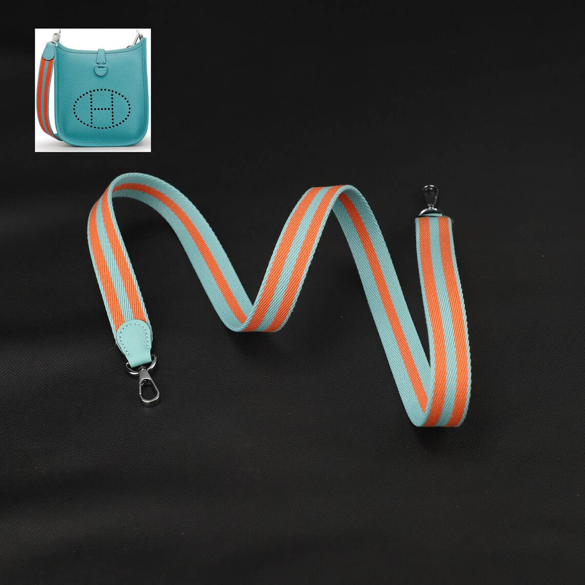 1" Wide Bi-Color Canvas shoulder strap for Evelyne TPM,Crossbody strap for the evelyn TPM