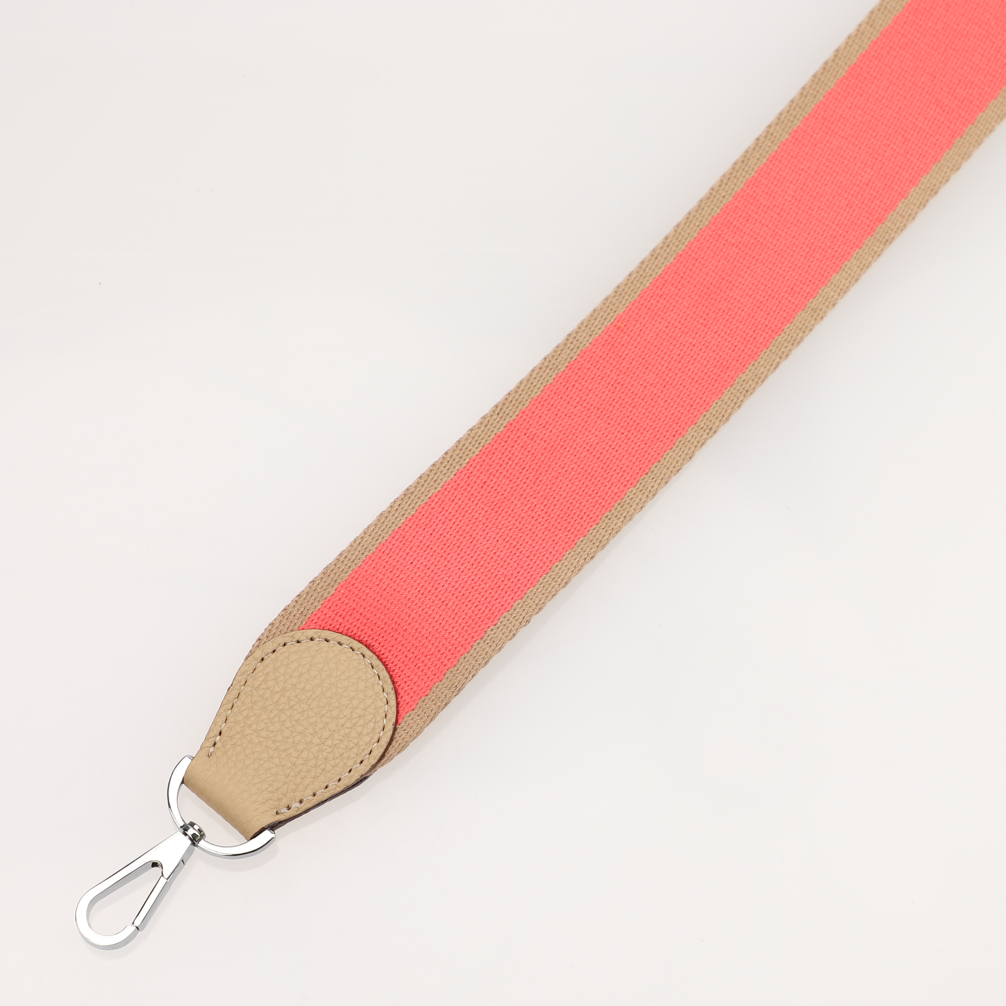 Handamde The 2" wide Bi-colors canvas and togo leather shoulder strap for brand bag,guita strap,crossbody strap