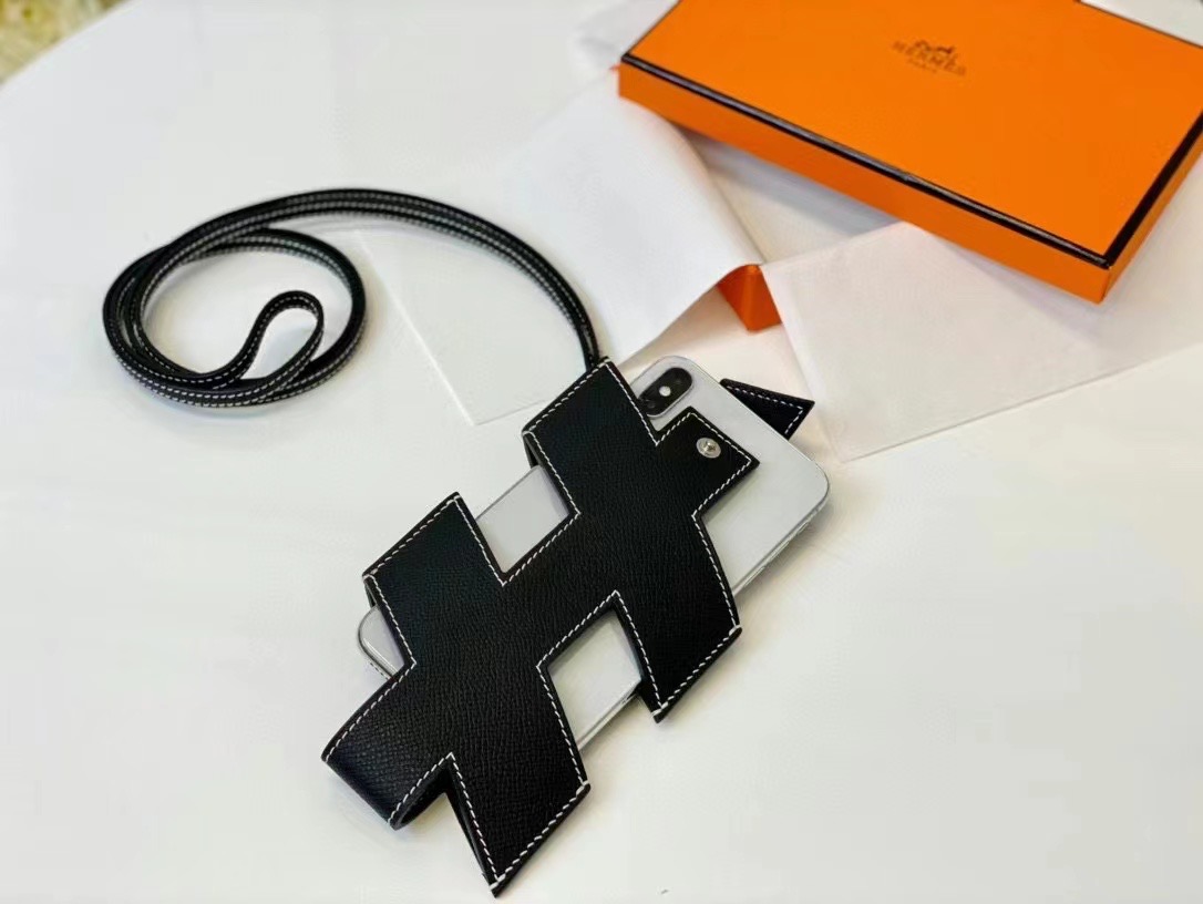 Handmade The Epsom Leather Hermes H protective case,Mobile phone protective case