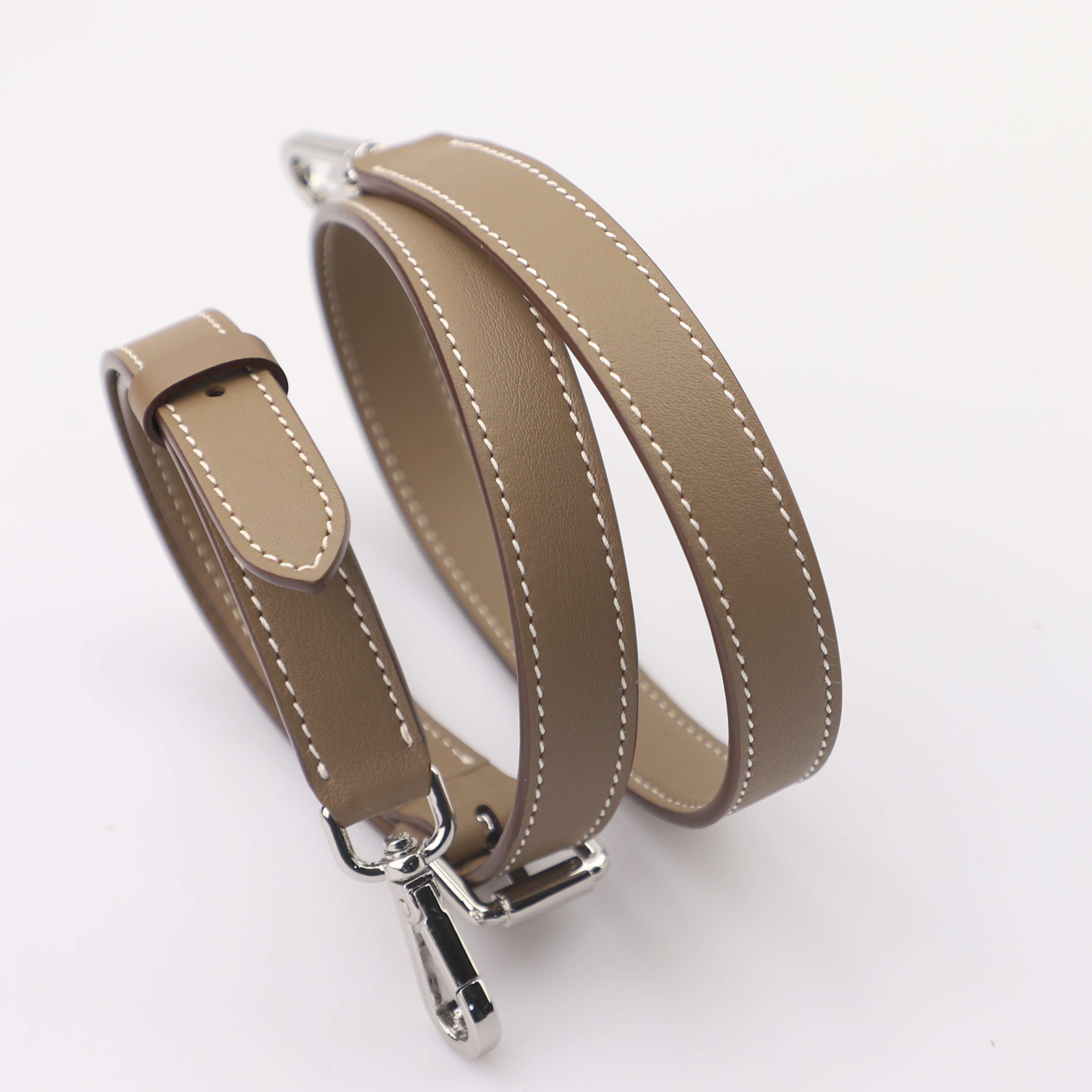 2cm Width Gris Elephant Swift leather Adjustable Bag Strap,Crossbody bag strap,shoulder bag strap 