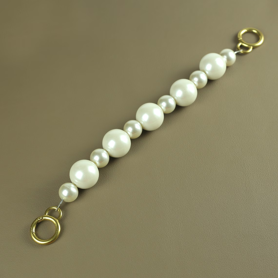 Pearl High Quality Purse Chain,Pearl Purse Handle ,Alloy and Pearl, Metal Shoulder Handbag Strap,Bag Strap, Bag Accessories