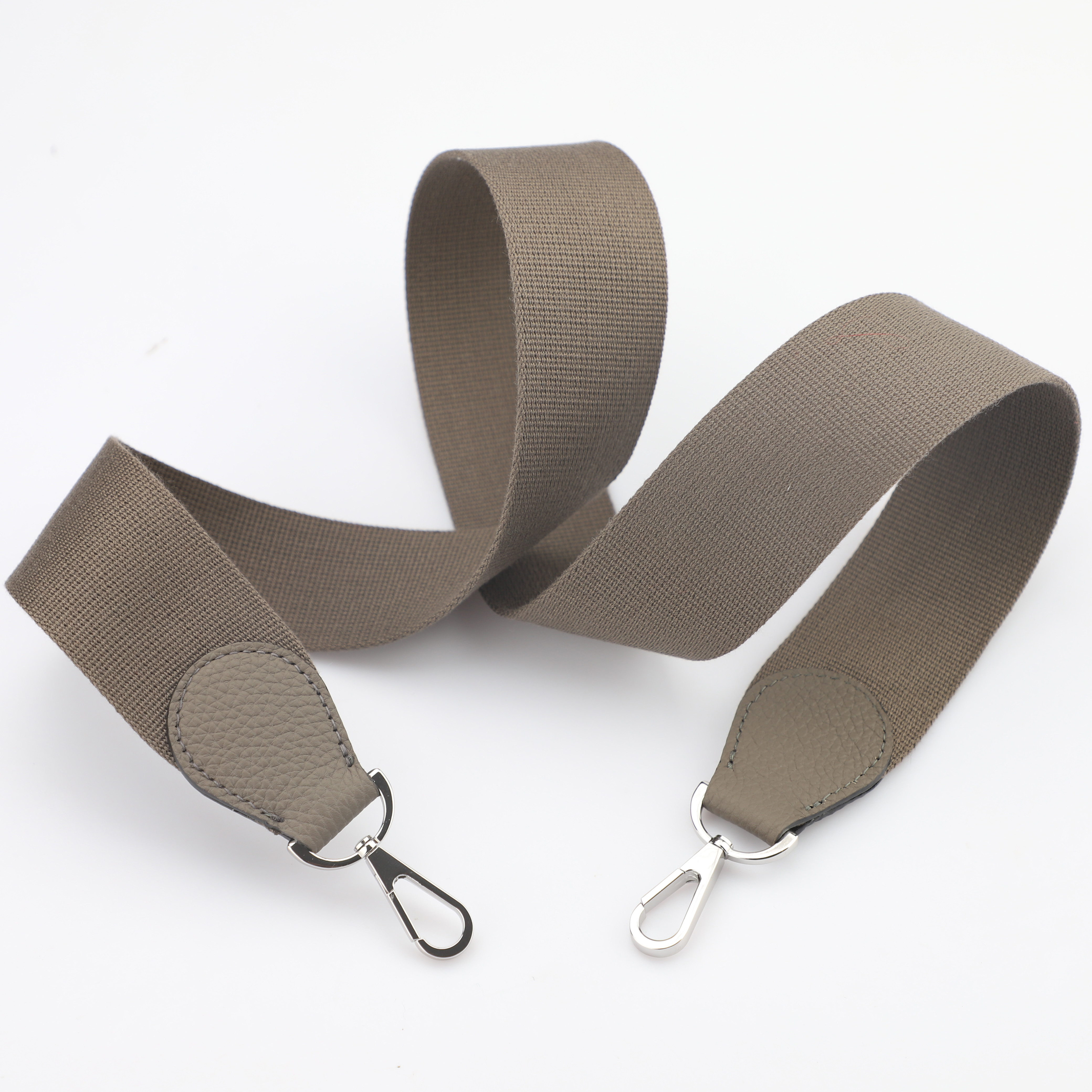 2"  Etain Canvas and Togo Leather shoulder bag strap,Crossbody bag strap,Guitar Strap for Kelly bags and Bolide bags