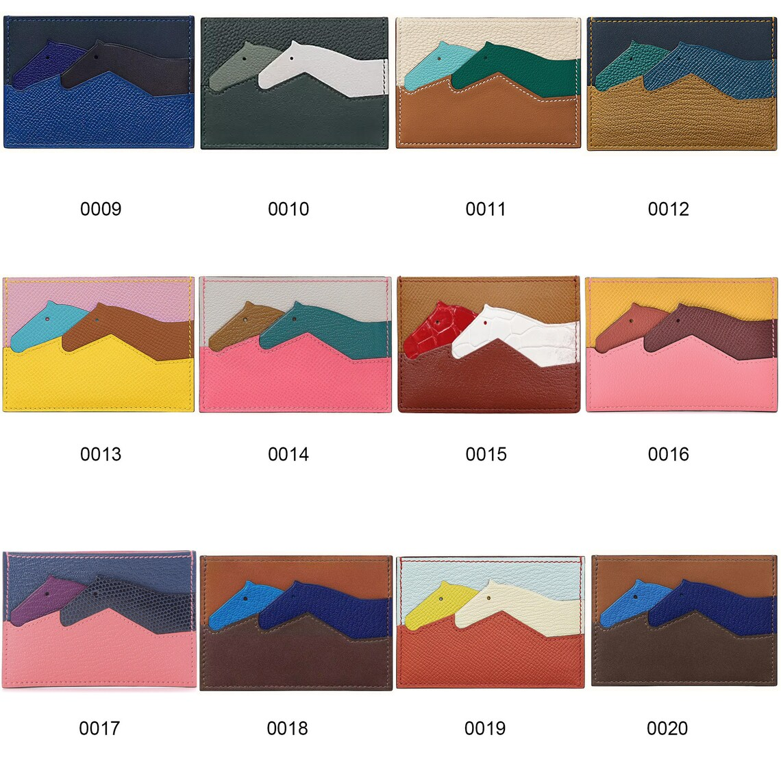 Horse Card holder,Les petits chevaux card holder